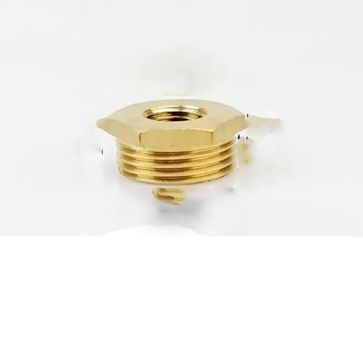 Conector de tubería reductor de buje hexagonal de latón F a M roscado 1/8 1/4 3/8 1/2 3/4 Conector reductor de adaptador de gas de agua de cobre-F 02 a M 06-20 piezas