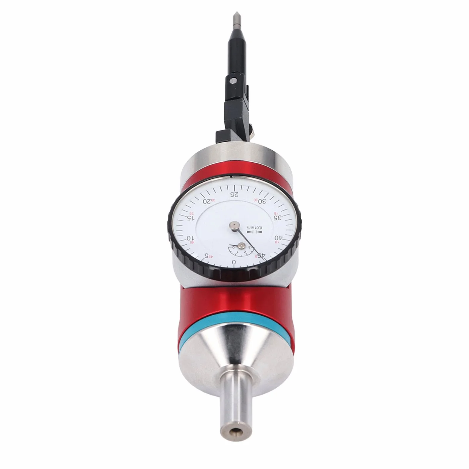 Indicador de centrado coaxial, conjunto de reloj de prueba para fresadora de precisión de 0,01 mm con estuche de almacenamiento, escala métrica de 0 a 3 mm para mecanizado y