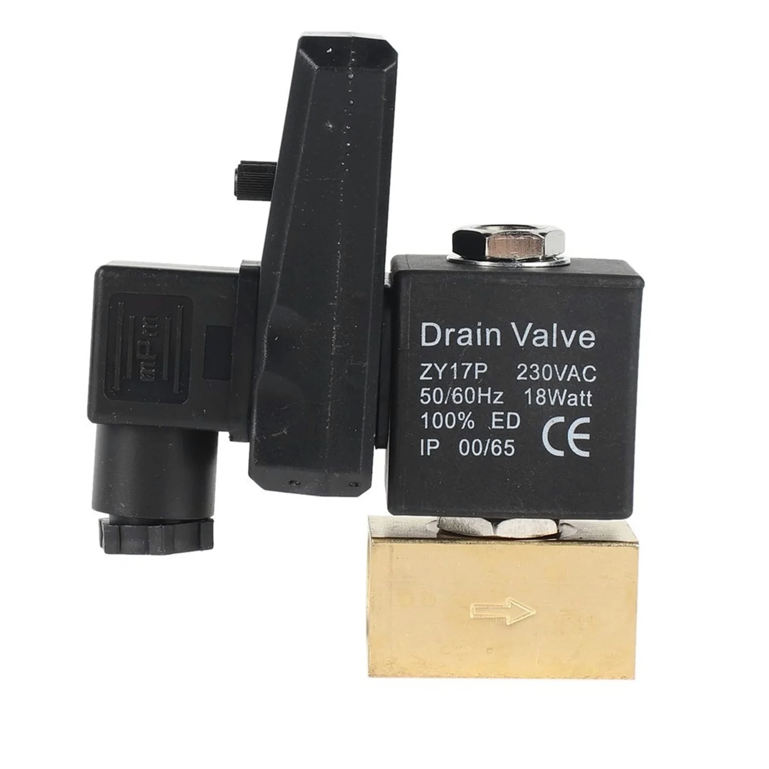Válvula de Drenaje electrónica Válvula de Drenaje automática del Tanque de Gas temporizada 1/2 quot; Puerto AC 220V Válvula de latón de 2 vías for compresor de Aire 1 Uds