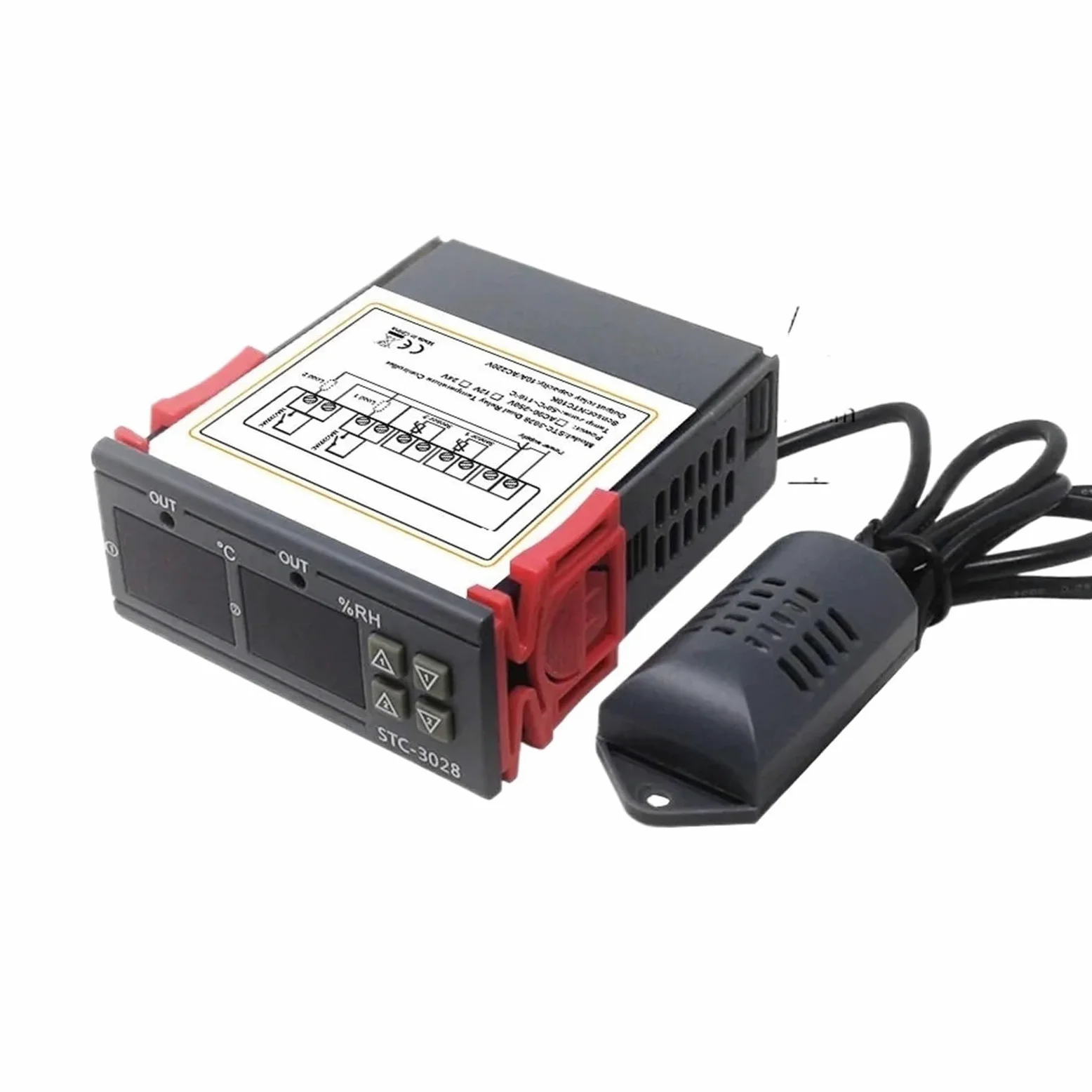 Termostato digital, higrostato, control de temperatura y humedad 3028, CA 110 V, CC 220 V, 12 V, higrómetro, controlador de incubadora.