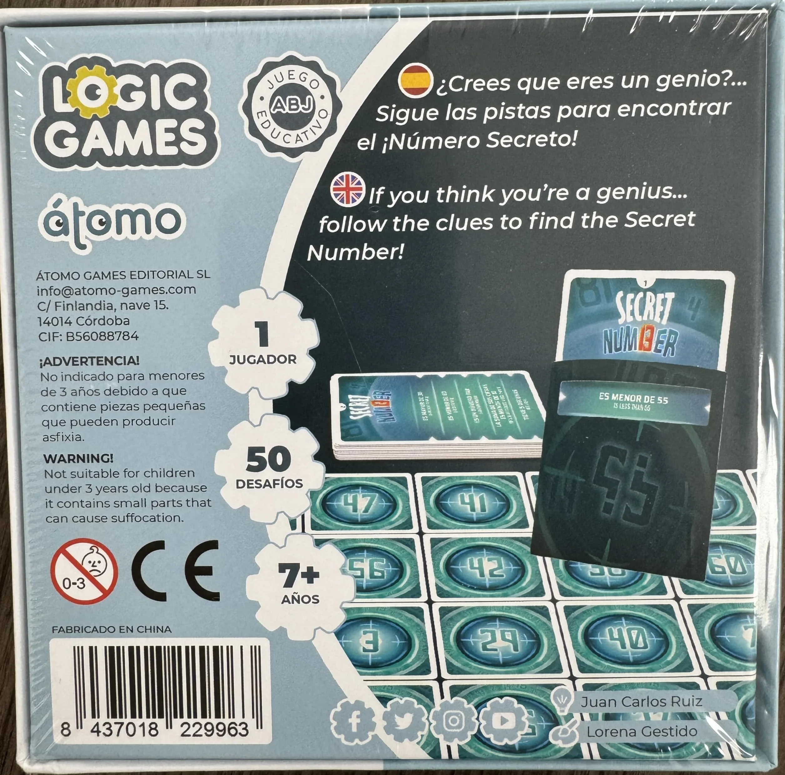 Secret Number Juego de Lógica Matemática