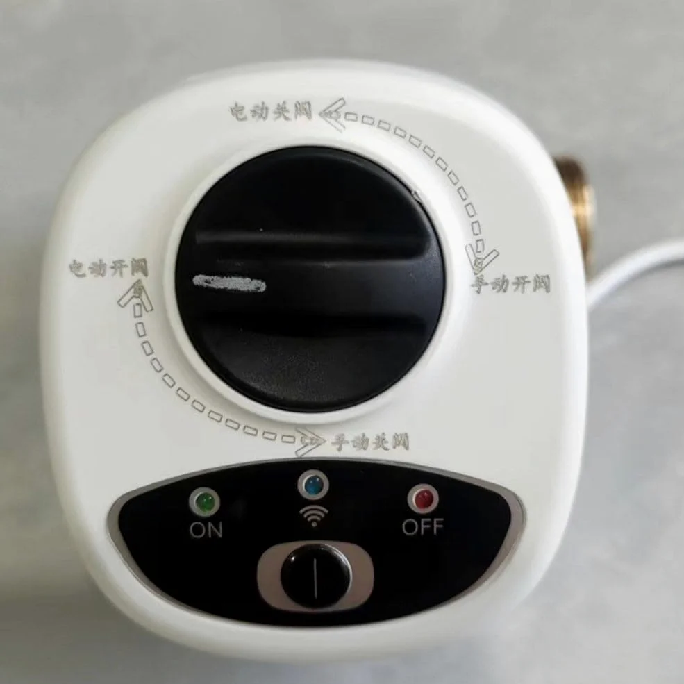 Válvula de agua WiFi inteligente de apagado automático, aplicación de control remoto, 3 modos de temporización, alarma de fugas de agua y gas, para Alexa (DN20)