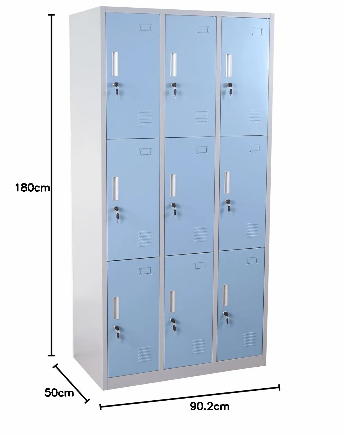 Mendler taquilla Boston T829, taquilla para objetos de valor, 9 compartimentos