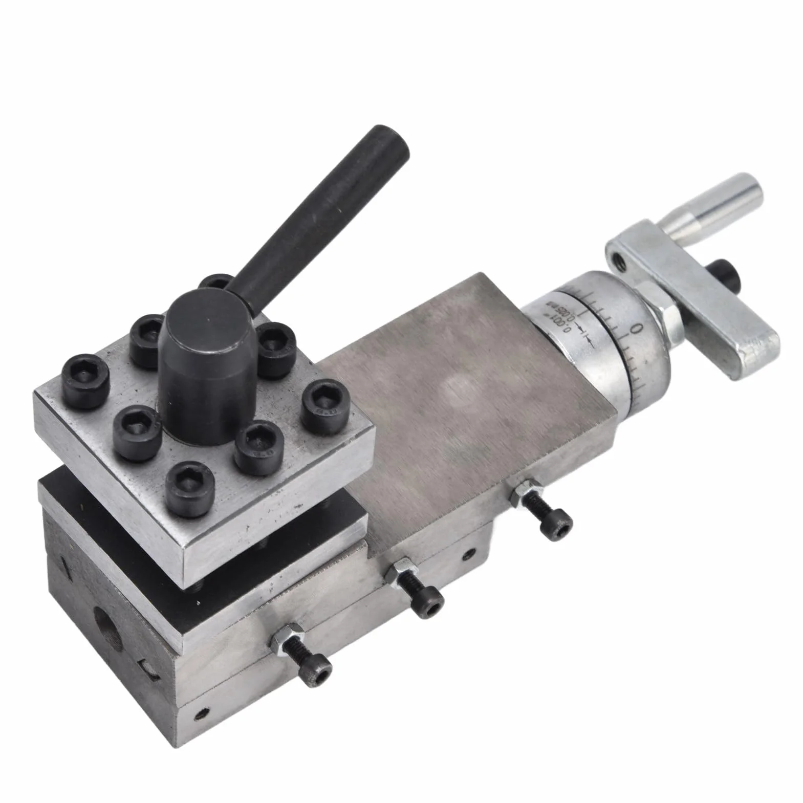 SUNGOOYUE Portaherramientas Mini Accesorios de Torno Portaherramientas de Torno de Metal de 2 Vías Conjunto de Rápido para Maquinistas HT250 Hierro Gris