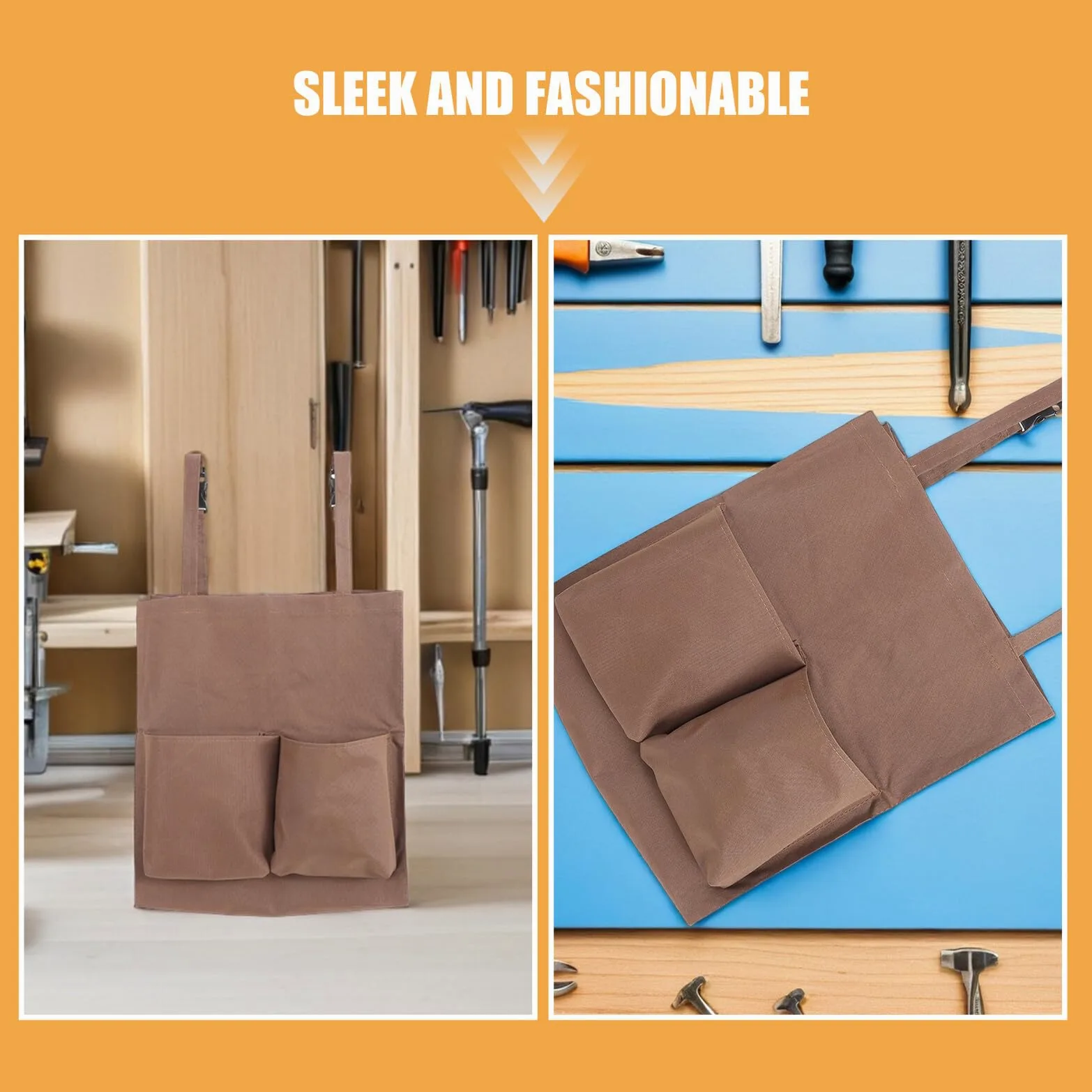 Mobestech Bolsa para Carrito de Limpieza 4 Unidades Organizador Portátil de Almacenamiento Grande Resistente con Plástico y Cierre para Accesorios y Productos de Limpieza Uso