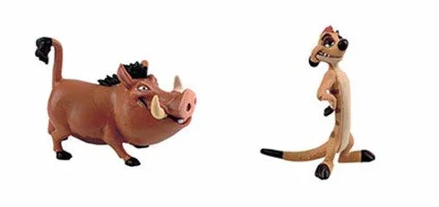 Bullyland Disney Lion King Playset Timon 12533 & Pumbaa 12534