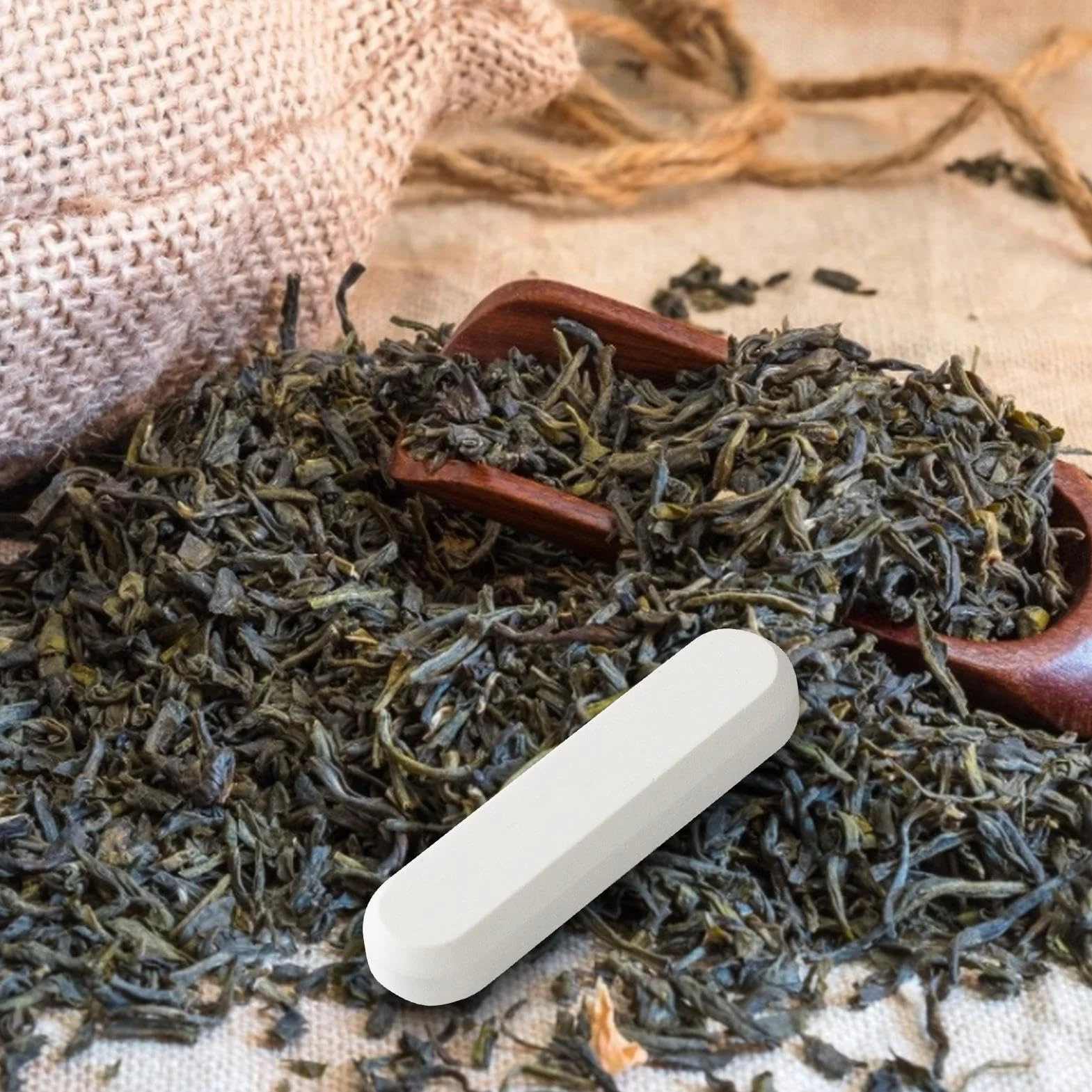Bastón absorbente de humedad en diatomita 4 varillas desecante portátil para alimentos té condimentos