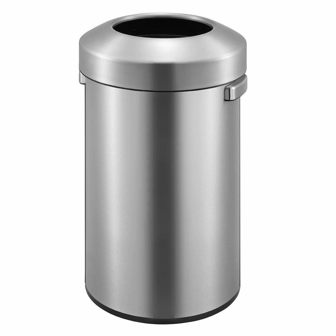 EKO Cubo de Basura 60 L. Uso Comercial, Acero Inoxidable Cepillado, Uso en Exteriores, Interiores. Ideal en Espacios Grandes. Acabado antihuellas, Papelera Moderna y Robusta.