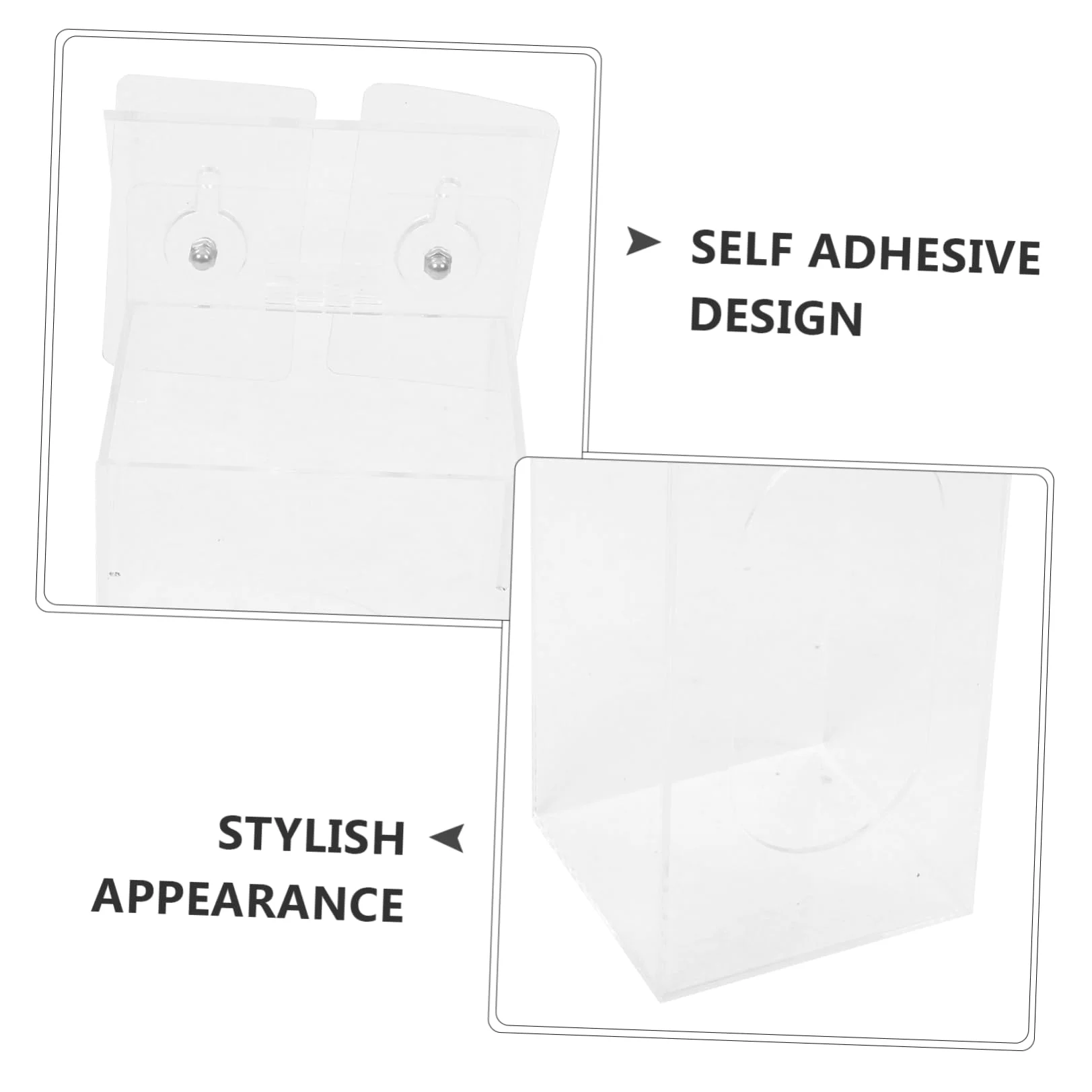 Hemobllo 4piezas Dispensador De Guantes Desechables De Pared Con Organizador De Guantes y De Almacenamiento Práctica y Resistente y