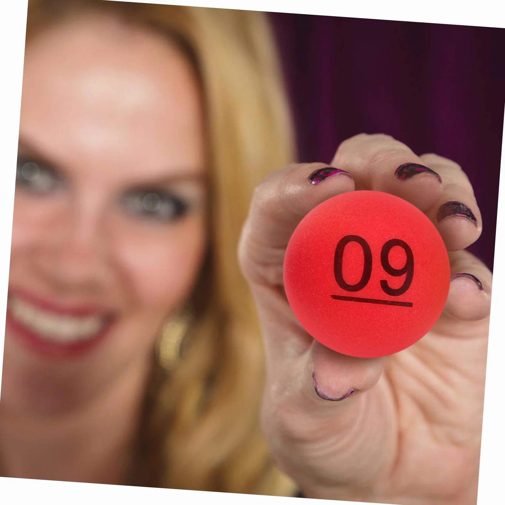 Bolas Numeradas para Sorteos, PP Ligero, 10 Piezas