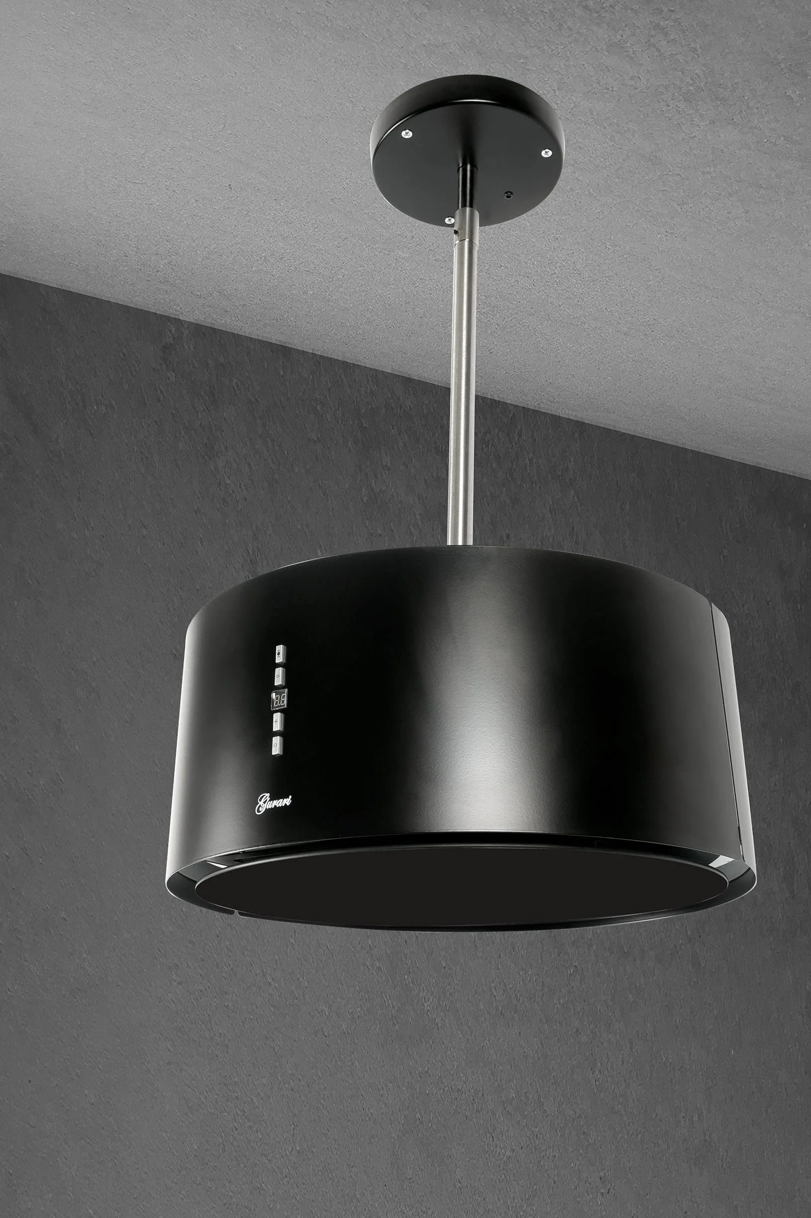 Guari Sombrero Isla GCH I 237 50 BL Extractor 50 cm 860 m3/h Negro