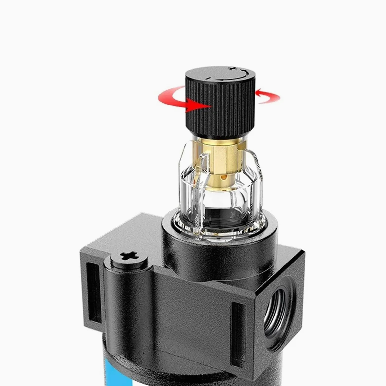 Válvula reguladora reductora de presión agua, AFC2000 1/4 Compresor aire Aceite Separador Filtro Regulador(Afc pc1402)