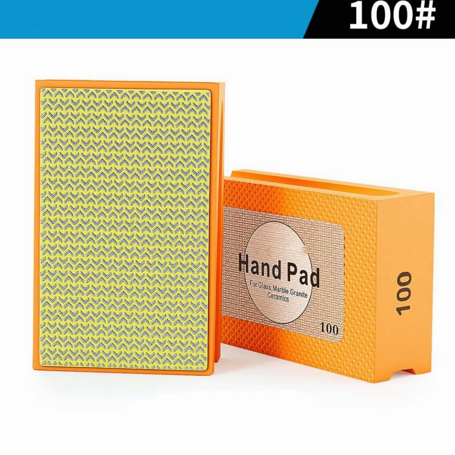 Paquete de 4 bloques de lijado con base de esponja, almohadillas de pulido a mano de grano 60/100/200/400 para uso en seco y húmedo, almohadilla de respaldo ergonómica de espuma para vidrio, madera