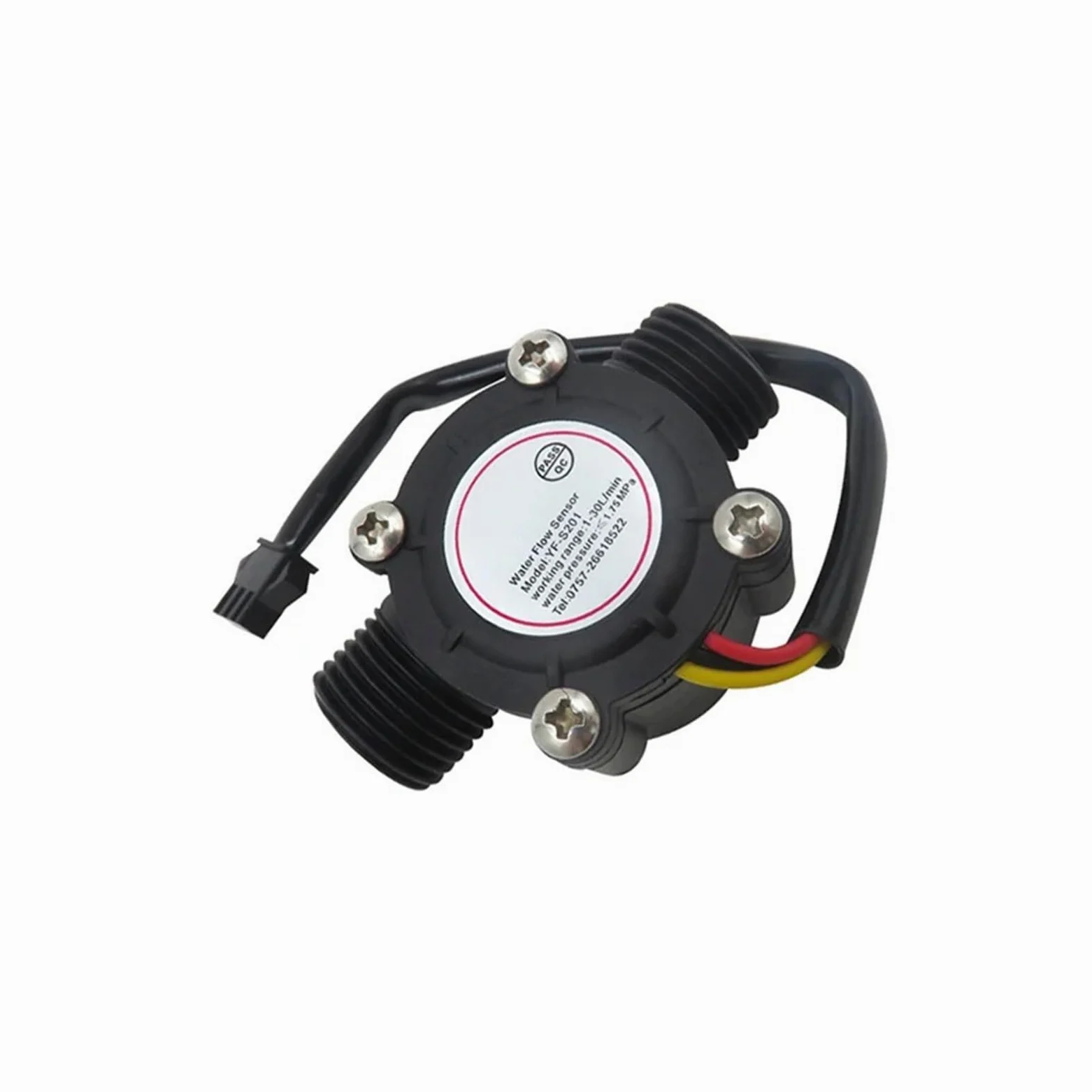 Sensor de flujo de agua de 1/2", 3/4", 1" y 2" CC 5-18 V (1 unidad)(1-1/4")