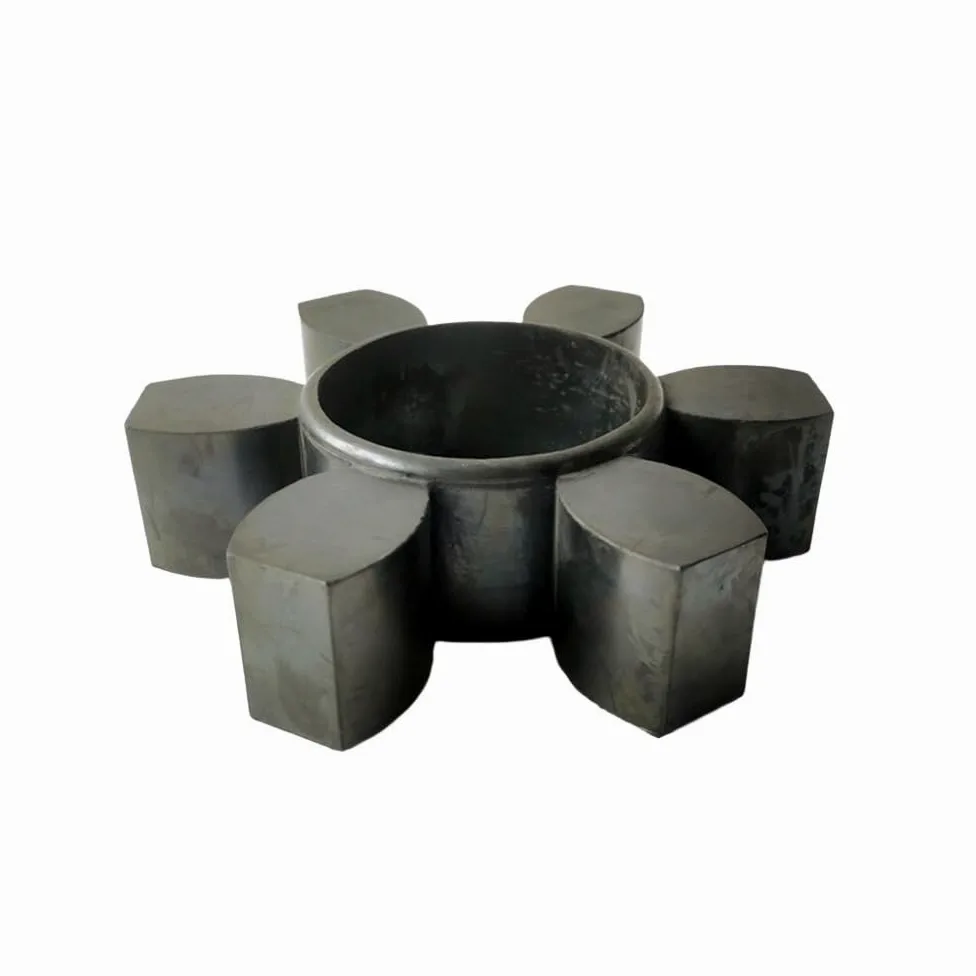1 junta de goma de acoplamiento, almohadilla hexagonal de flor de ciruelo HRC90/ HRC110/ HRC130/ HRC150/ HRC180/ HRC230(230)