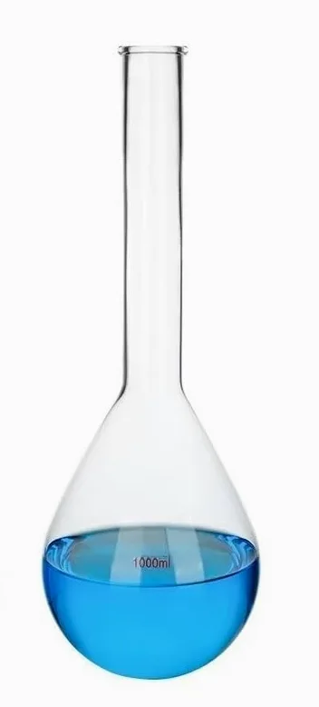 Matraz de vidrio de alto contenido en borosilicato Matraz de laboratorio de cuello largo y fondo redondo de vidrio de borosilicato GG17, varios tamaños(500ml)