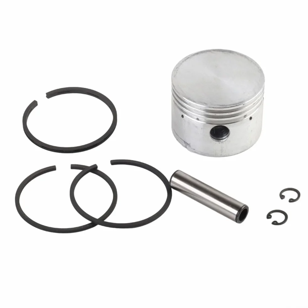 Kit de repuesto de pistón compresor de aire de metal 42mm con 3 anillos, pasador y anillo de retención