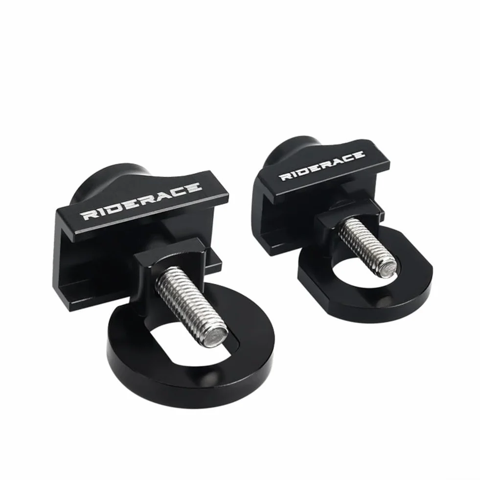 Tensor de cadena de bicicleta de aluminio para riel de engranaje fijo, 10 mm, 20 g, negro