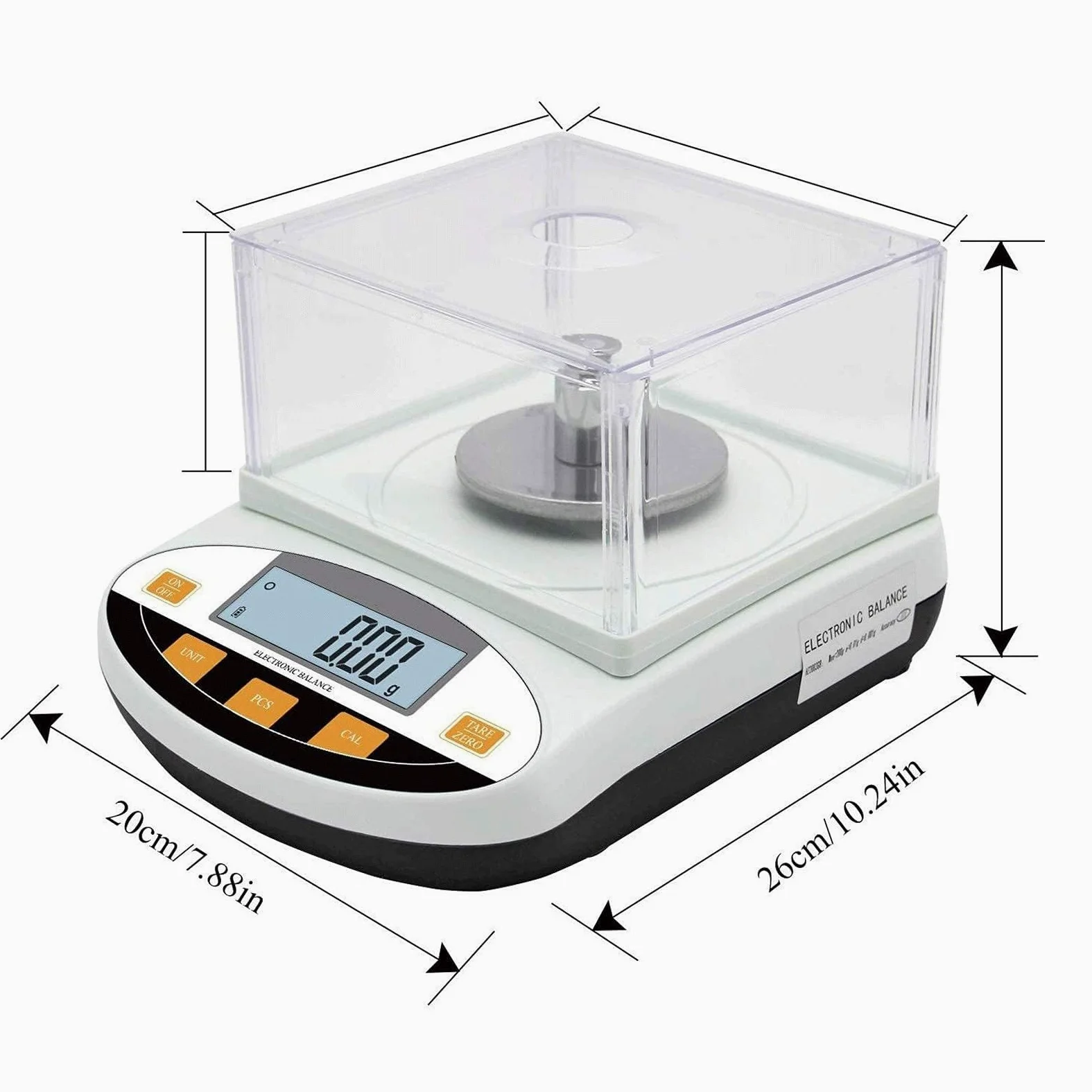 Balanza Analítica De Laboratorio, Báscula De Laboratorio De Alta Precisión, 100/200/300/500 G × 0,001 G (1 Mg), Uso Dual De CC Y CA, Con Parabrisas, Es Posible La Conversión De Unidades ,200g/0.001g