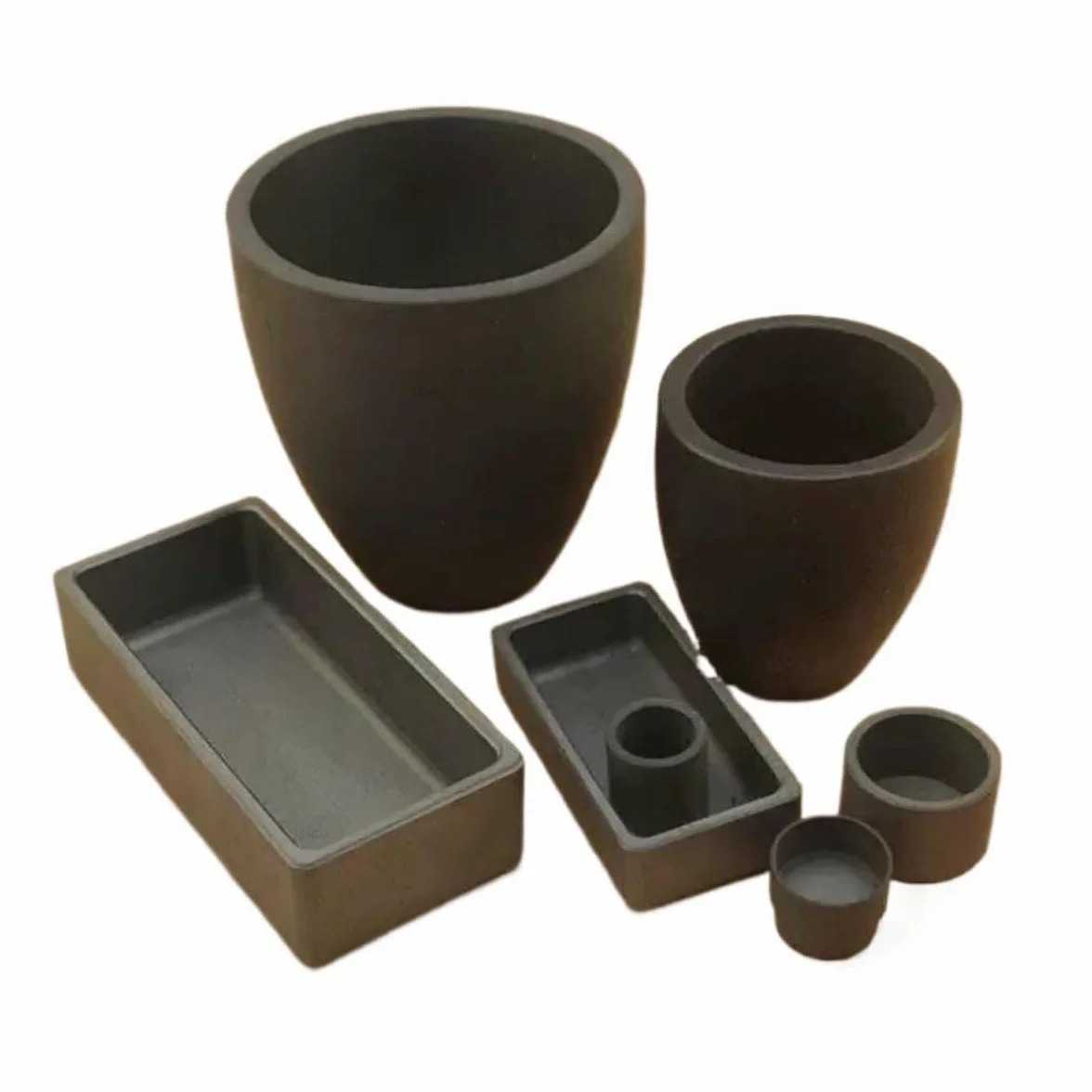 Crisol de carburo de silicio resistente - Crisol de SiC sinterizado sin presión for investigación científica, 1 unidad(Arc 46x42mm/30ml)
