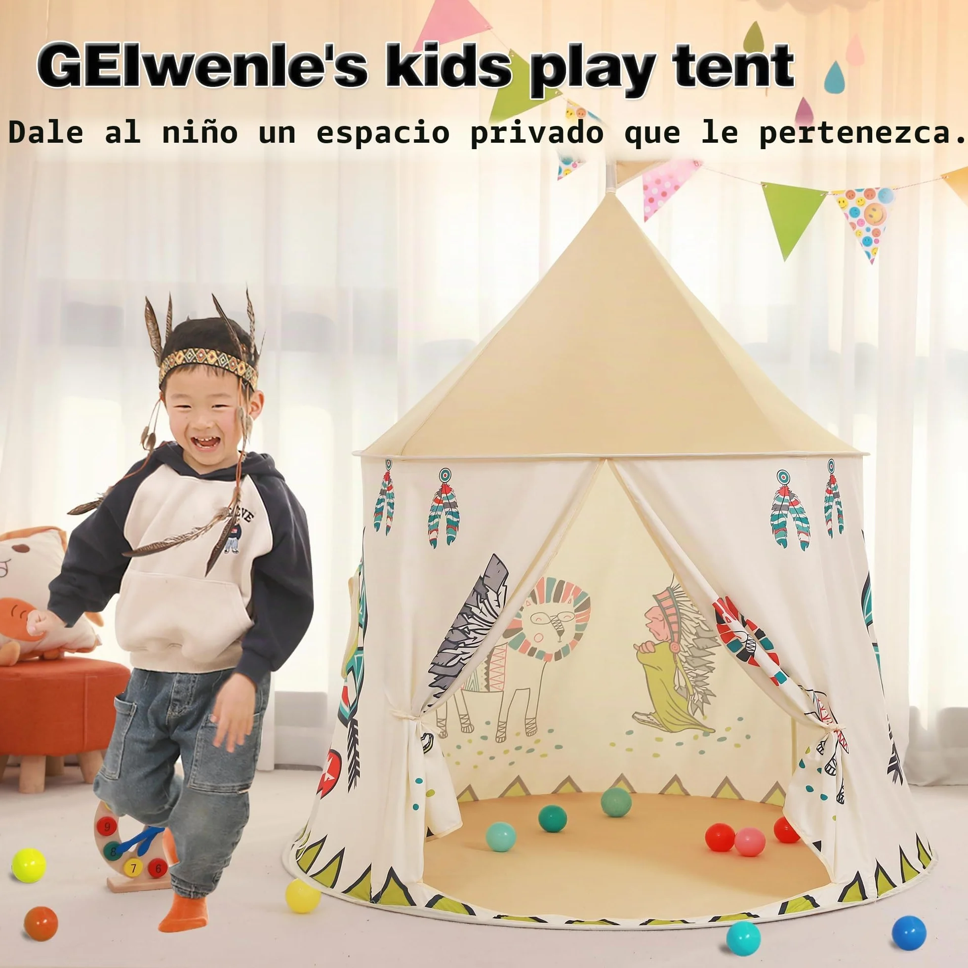 Tienda de Juegos para niños Carpa Tipi Castillo de Princesa EN71