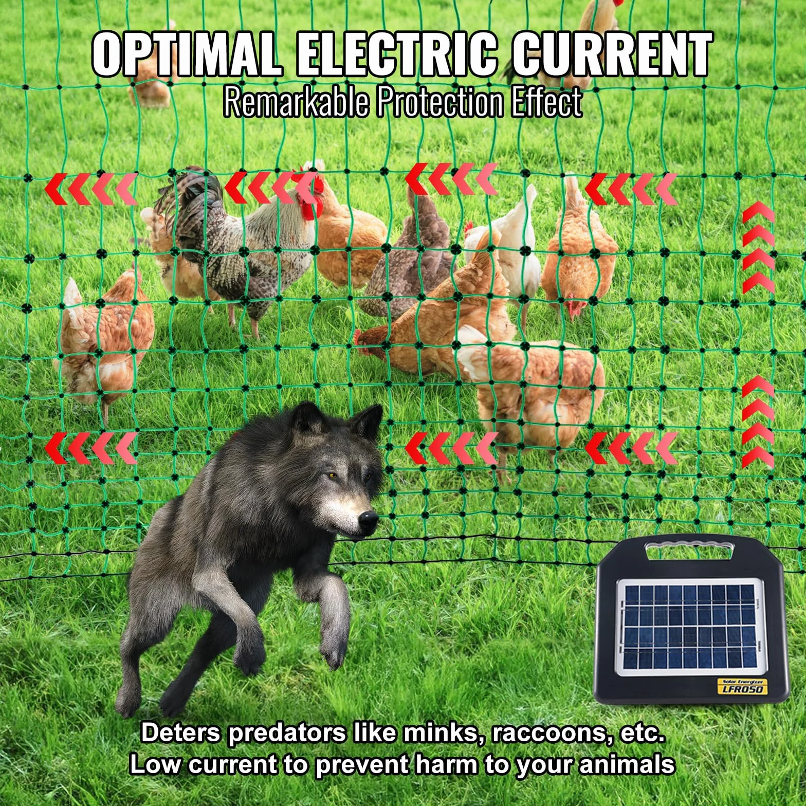 VEVOR Kit de red para cerca eléctrica, cerca de red de PE de 4x160 pies con postes y estacas de doble púa, malla utilitaria portátil para pollos, patos, gansos, conejos, patios traseros, granjas