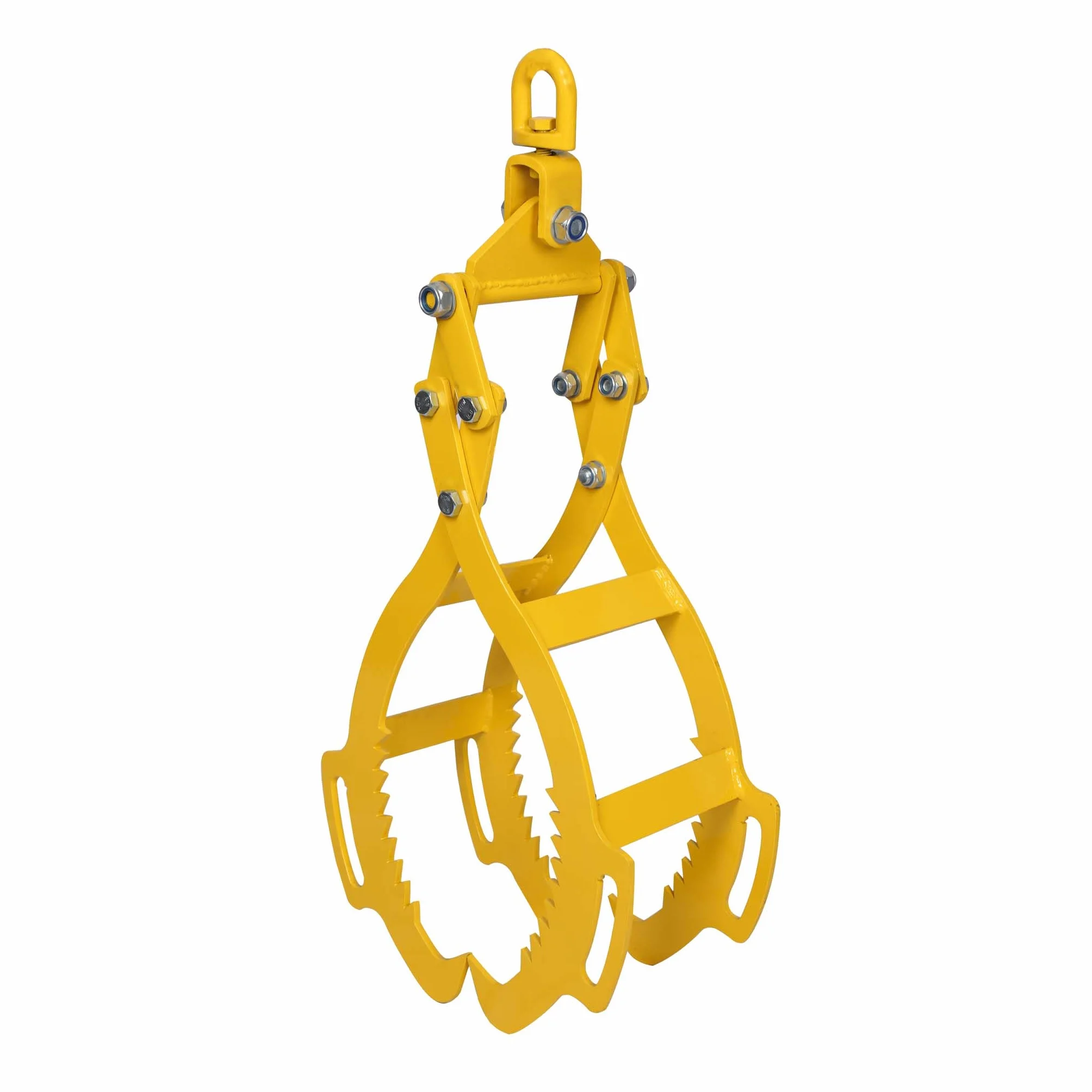 Wiltec Pinza forestal para elevar troncos de hasta 720 mm fuerza de tracción 1500 kg 4 ganchos de sujeción