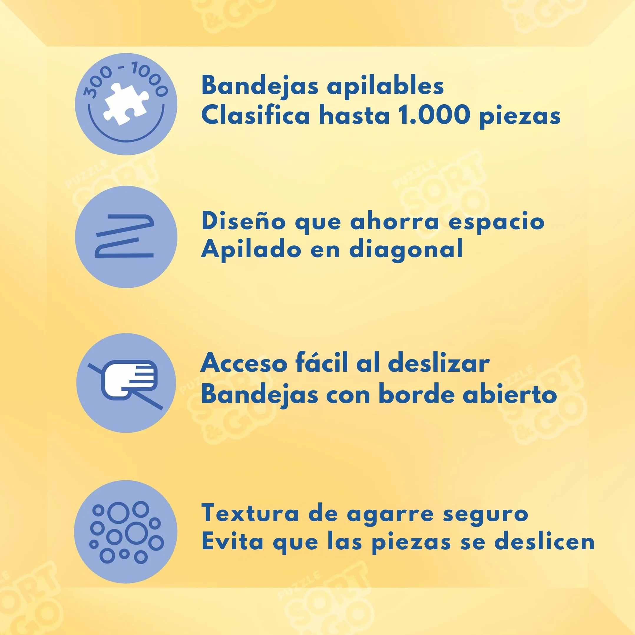 Ravensburger Separador Piezas Puzzle 1000 Piezas 6 Bandejas Organizador Rompecabezas