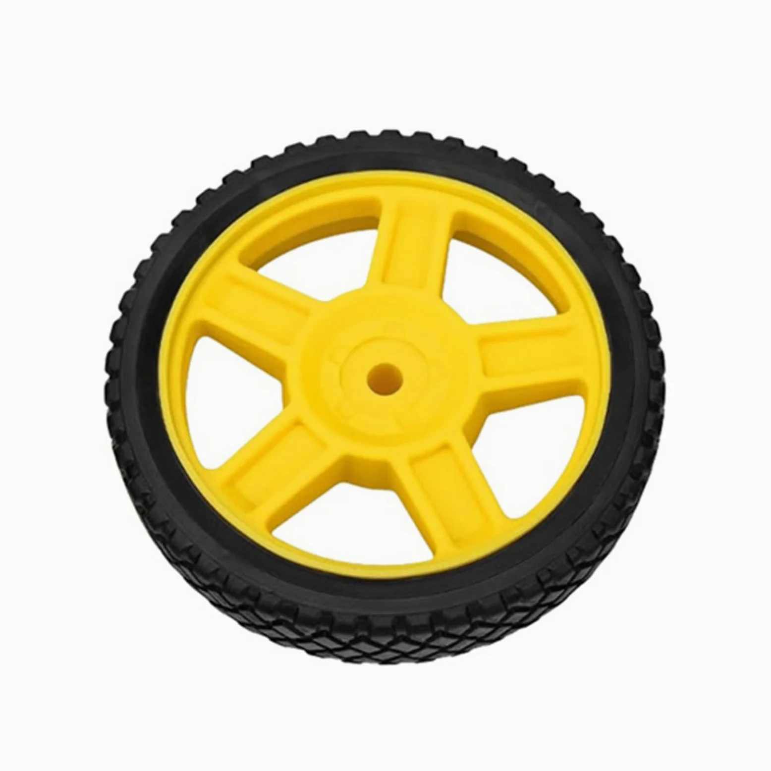 Kit de rueda generadora amarilla resistente con maniobra de mango y neumáticos fiables, para unidades de 2800-4750 vatios