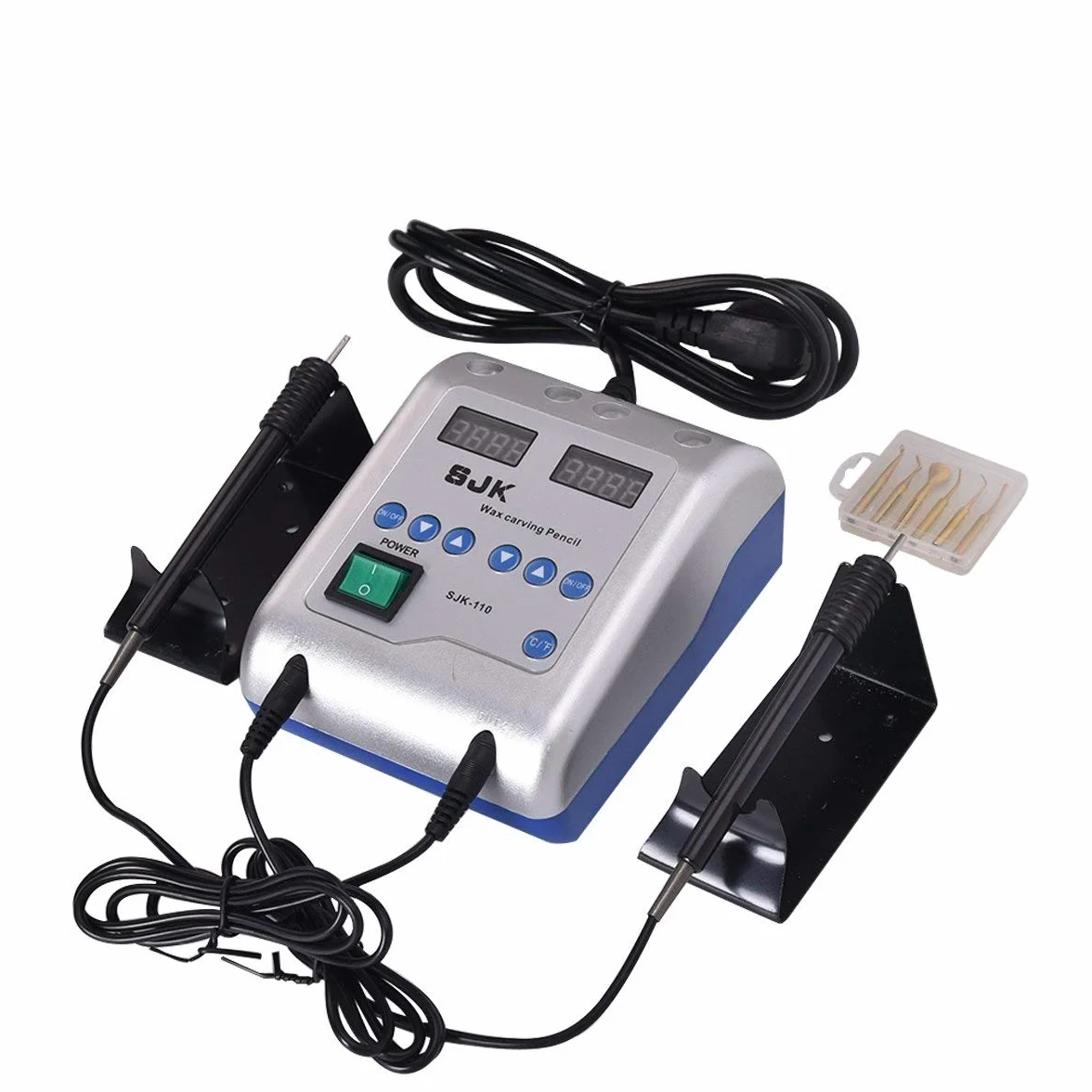 Supershu Electric Waxer - Bolígrafo de trinchar y 6 puntas para laboratorio dental