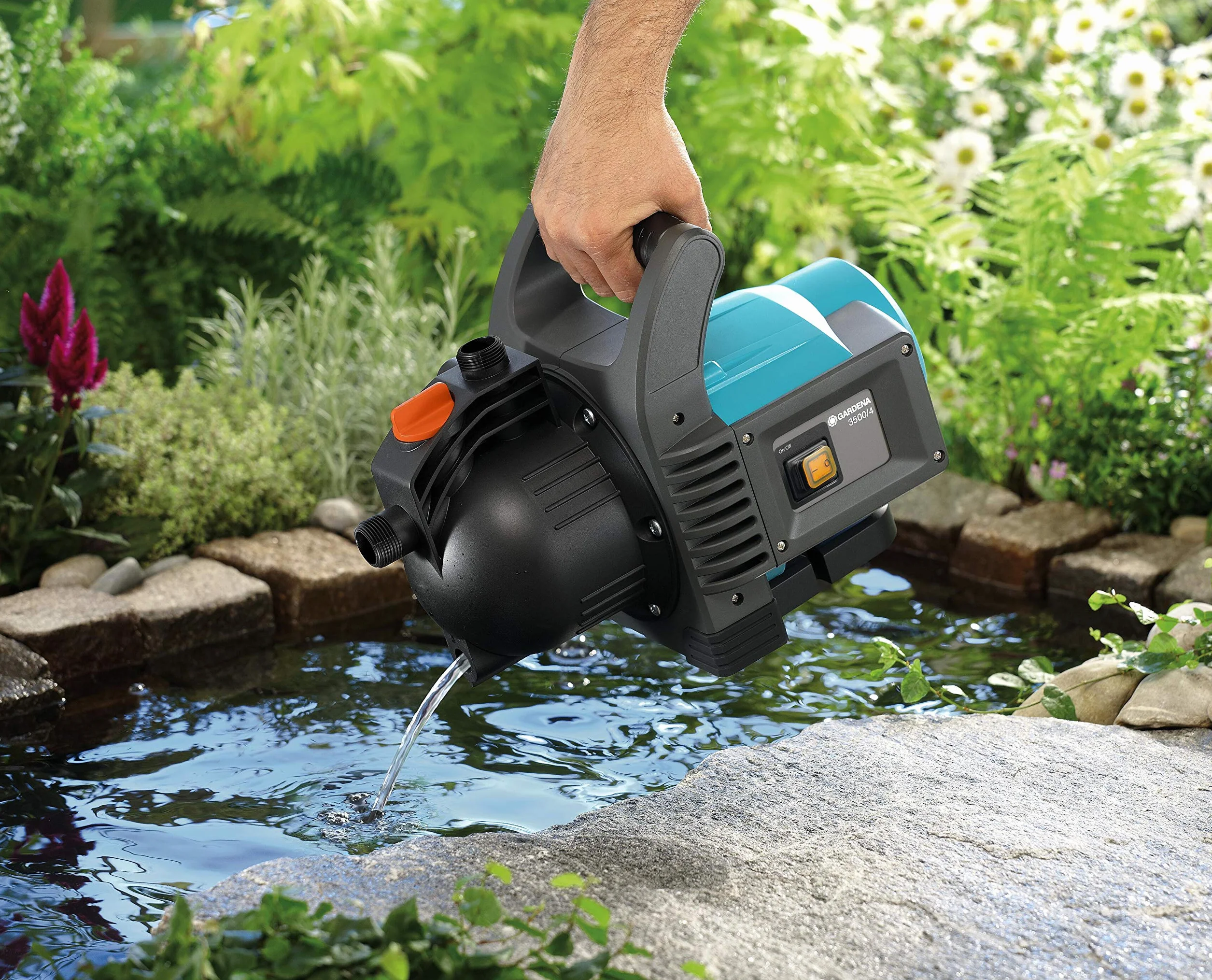 Gardena Bomba de riego duradera para uso en exterior, Estándar, 3600 l/h