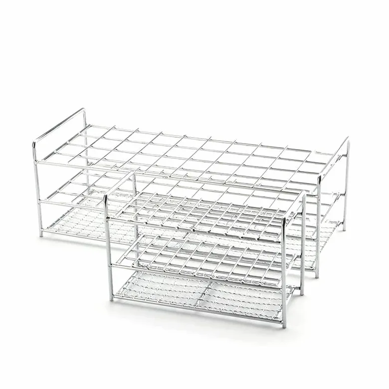 1Pcs Stainless Steel 40 Holes Or 50 Holes Wire Test Tube Rack Centritube Tube Holder For 13/16/17/19/21/26/30/32mm Test Tube (Size : 30mm 40holes)