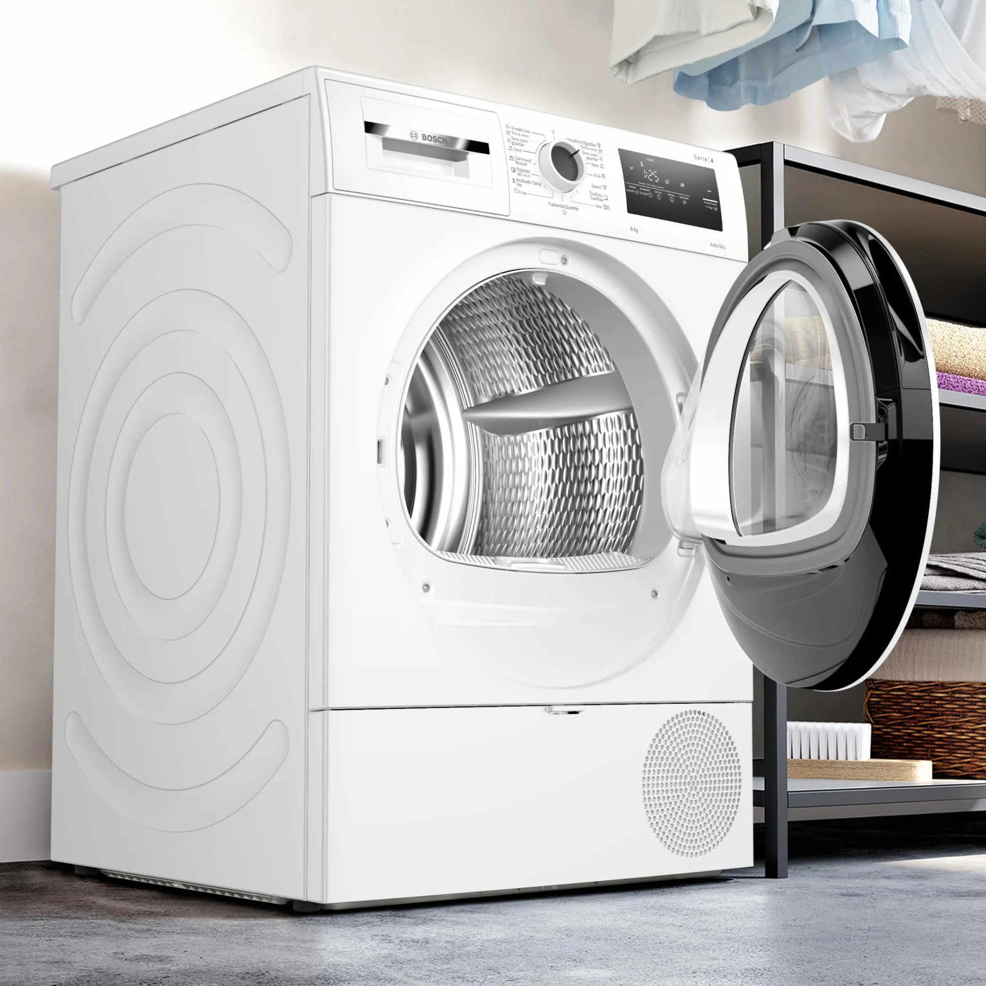 Bosch Secadora con bomba de calor 8 kg Serie 4 WTR85V00ES