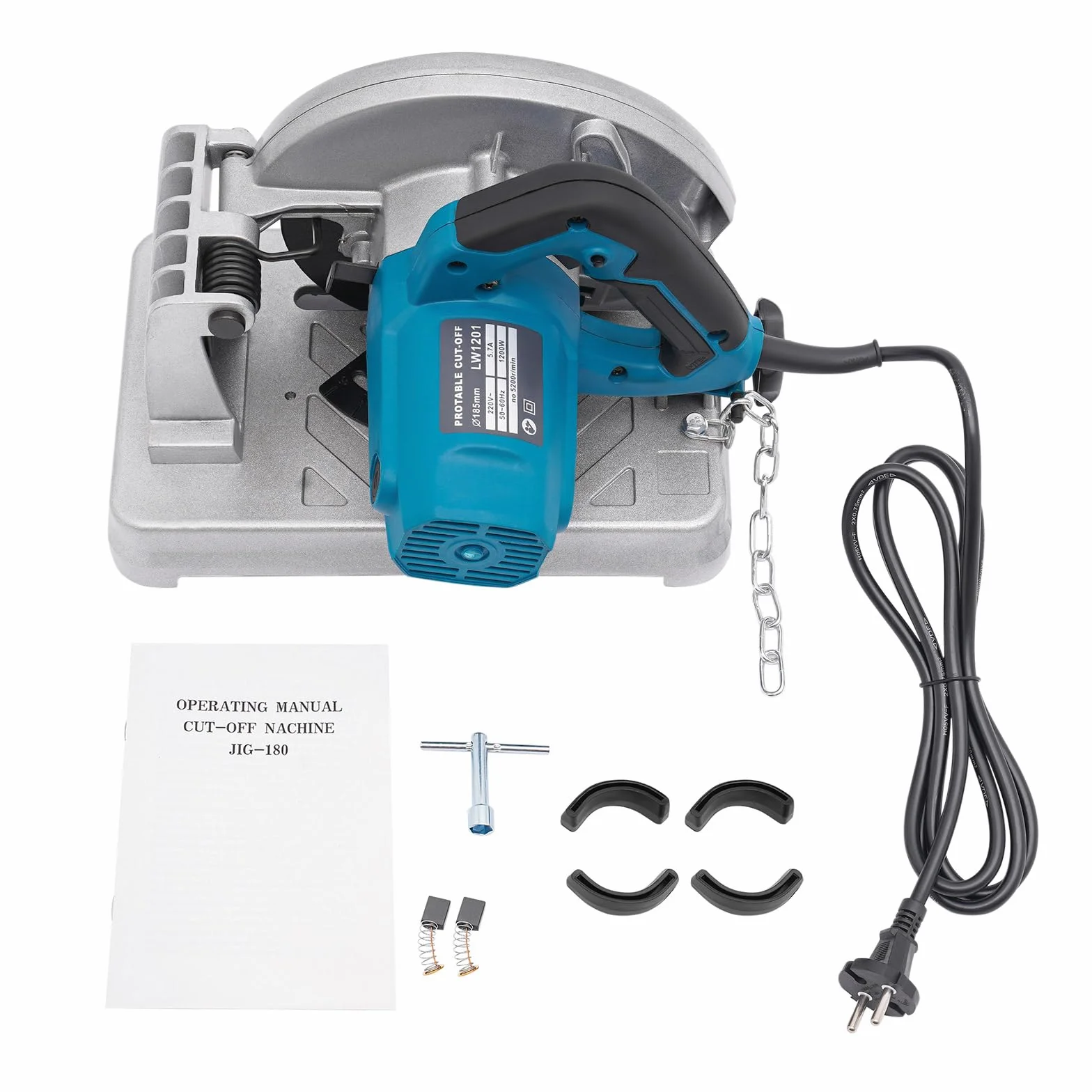 Sierra de Corte para Metales Multiusos de 17,8 cm - 5200 RPM con Corte Transversal (Azul)