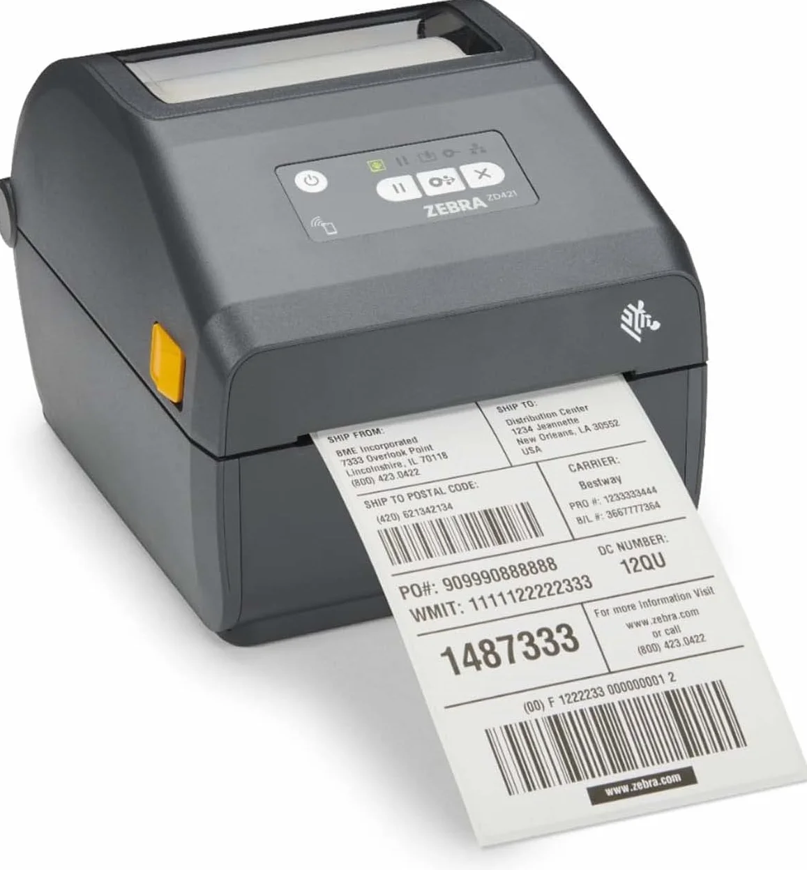 ZEBRA Technologies - Impresora térmica Directa ZD421-203 PPP, USB, Host USB, BTLE5 y conectividad Ethernet - Adecuada para Aplicaciones de logística, fabricación, Venta minorista y atención médica