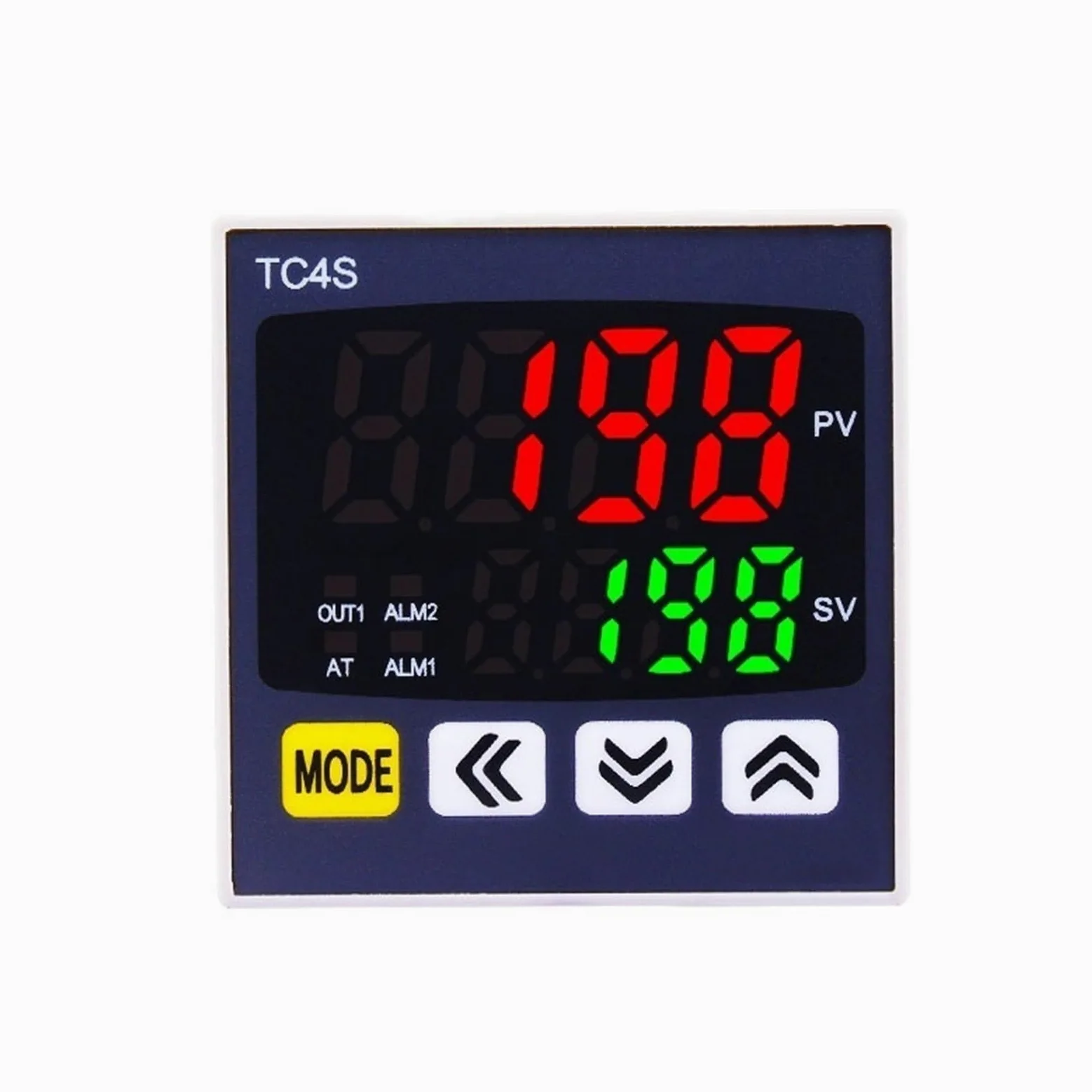 1 Uds. Controlador de temperatura PID TC4S 4-20mA SSR salida de relé regulador PID tipo K instrumento Digital de entrada múltiple 48*48(Relay OPT 2ALM)