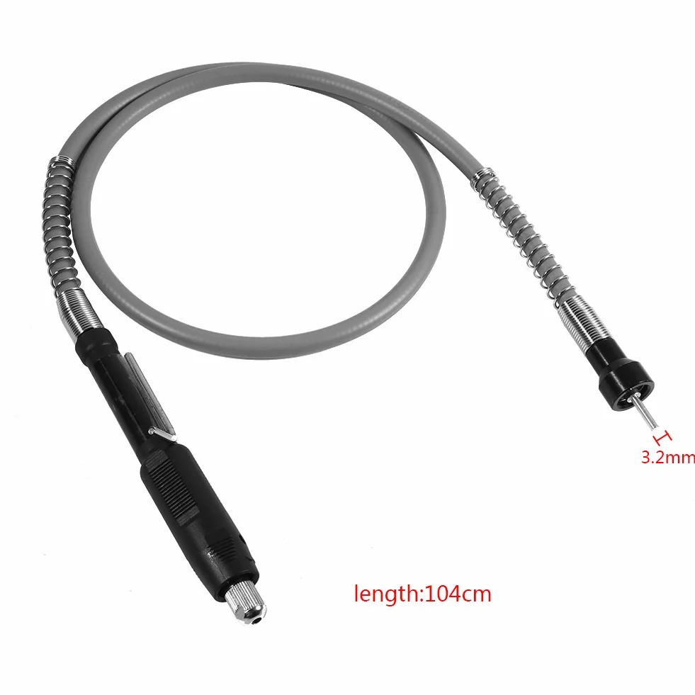 Taladro Universal Eje Flexible Cable de Extensión 3.2mm, L-Llave para Rotación Amoladora Herramienta