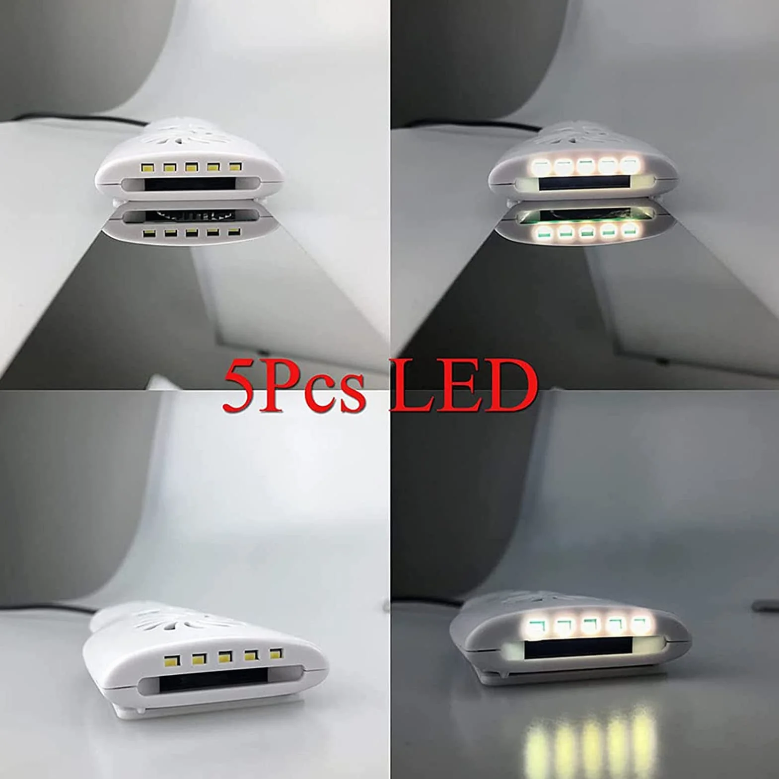 Espejos dentales antiniebla intraorales con mango LED reflector doble cara