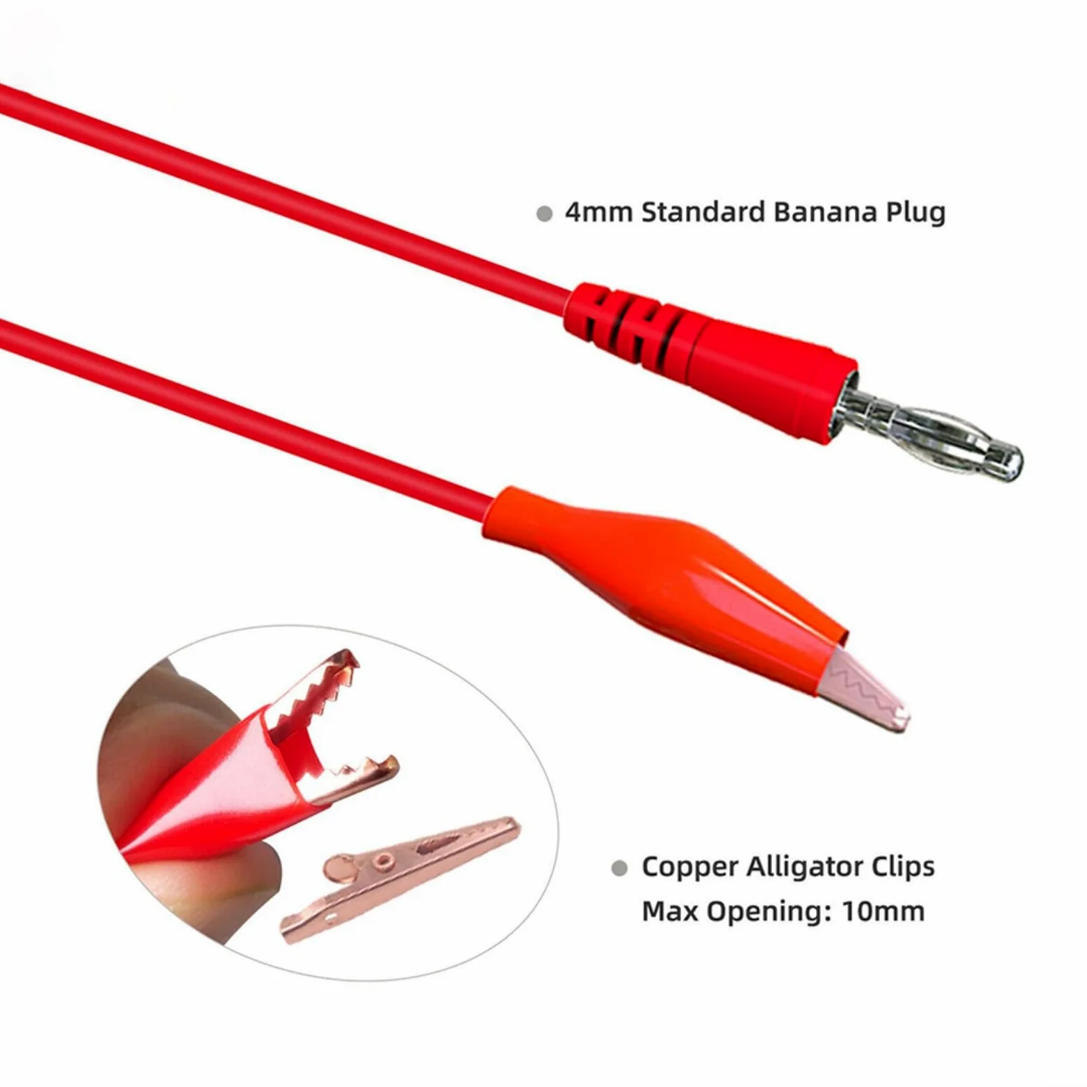 Juego de 61 cables de prueba de multímetro con puntas de prueba inversa, compatible con multímetros Fluke, conector banana de 4 mm, CAT III 1000 V, para automóviles y laboratorios