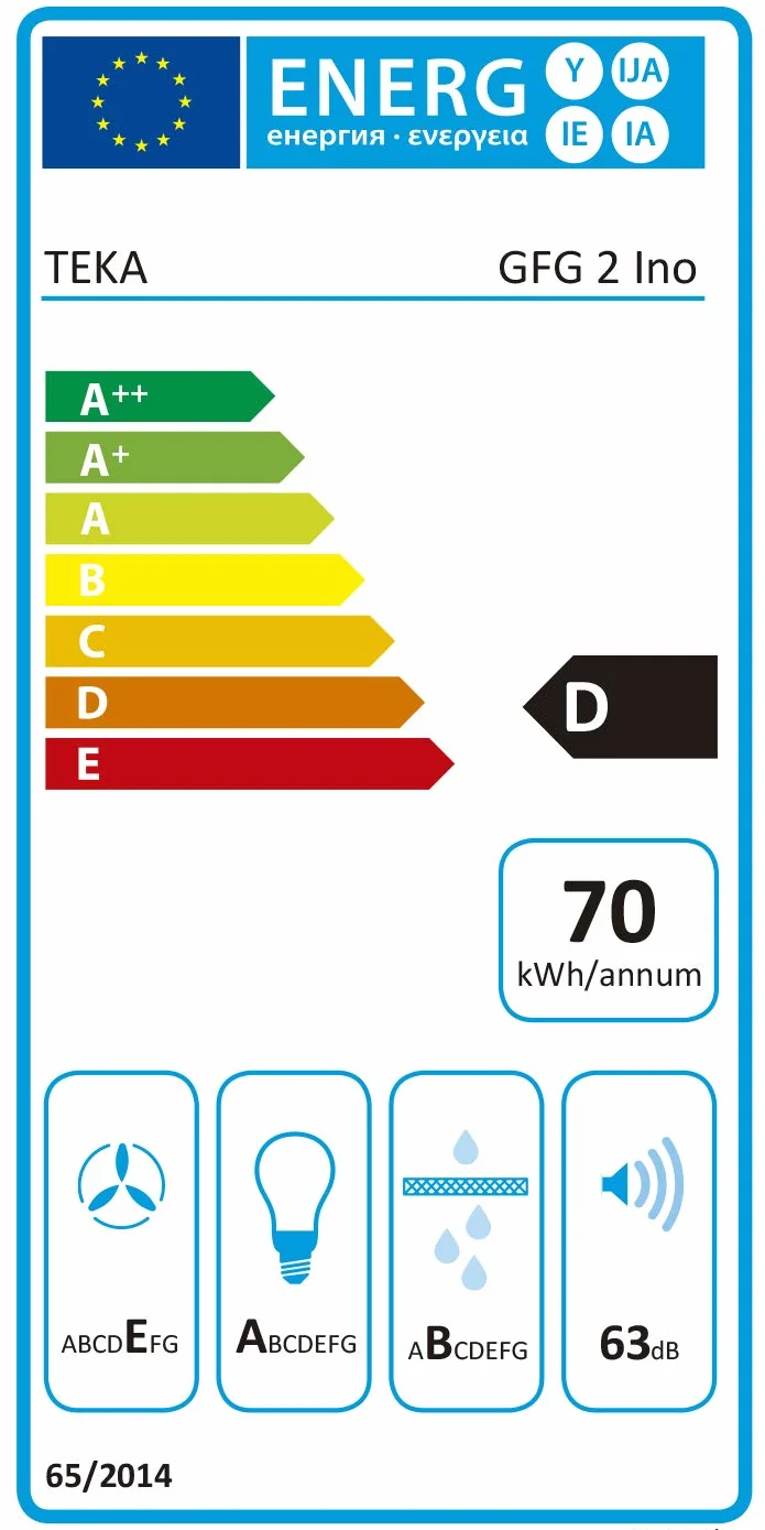 TEKA Campana Extractora Integrada 55 cm Motor Doble 3 Velocidades LED Blanco