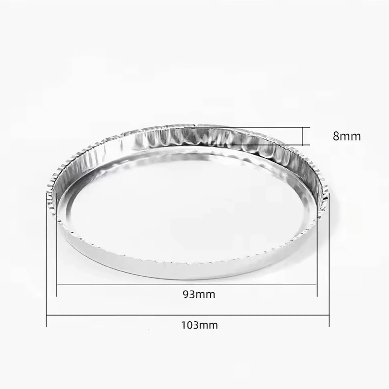 Bandeja De Pesaje De Papel De Aluminio para Laboratorio, Analizador De Humedad, Bandeja De Muestra Desechable, Diámetro 90 MM, 50 Unidades/Caja,250