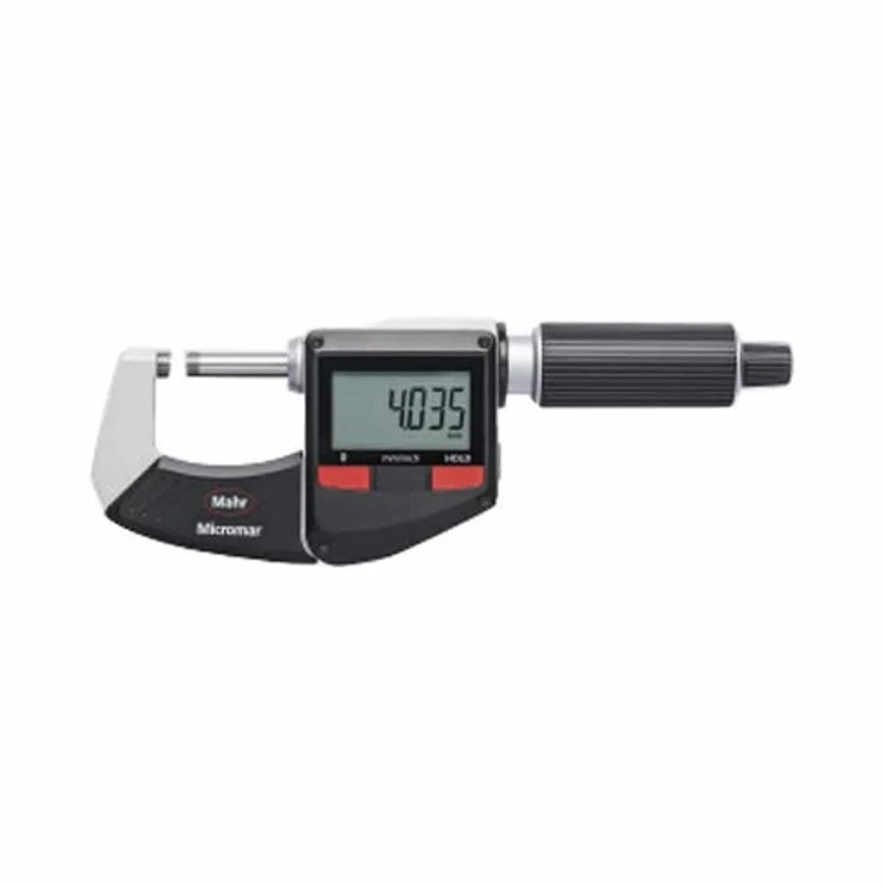 Mahr 4157010 Micromar 40 ER - Micrómetro digital (rango de 0-25 mm)
