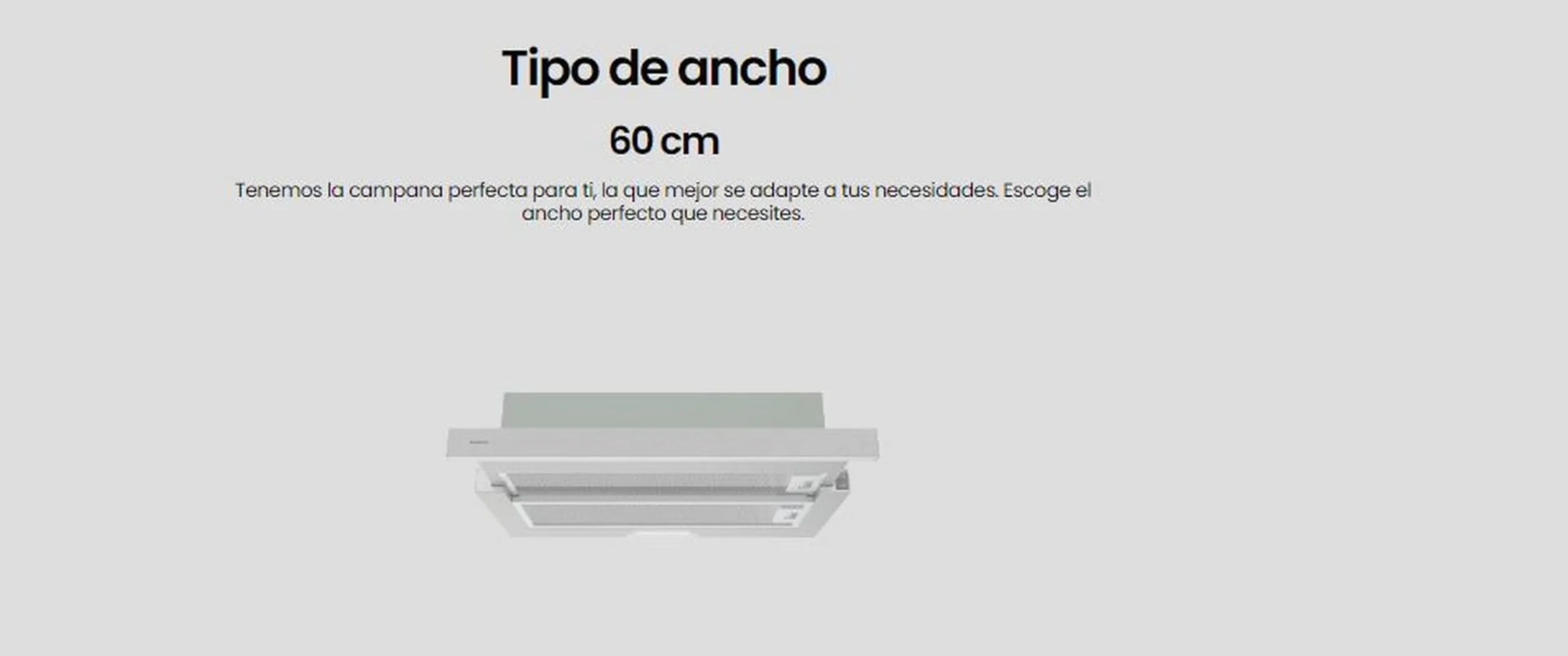 INFINITON Campana Extractora CMPE-64ABL 400 m3/h 60 cm Encastrable Luz Led Inox
