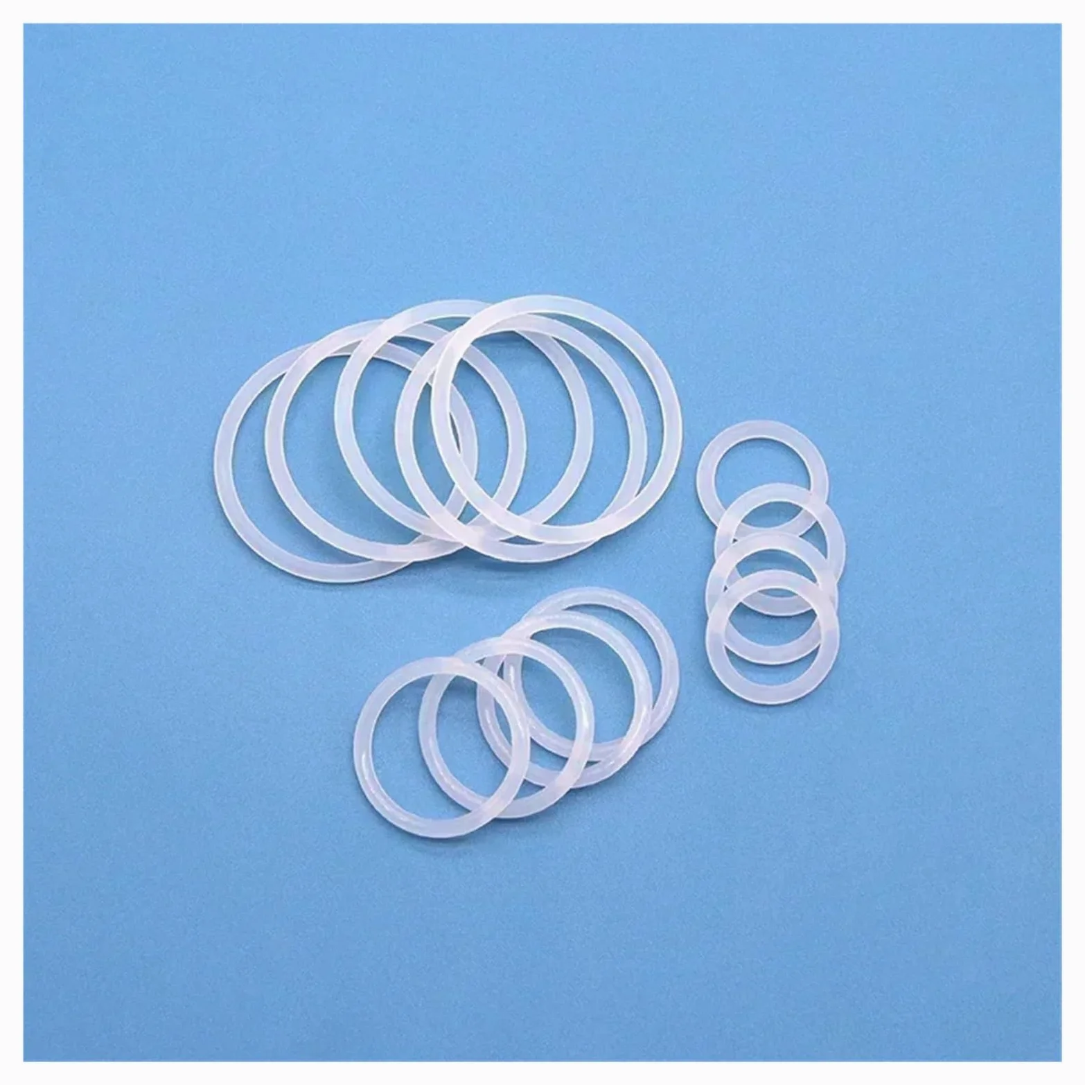 50 juntas tóricas VMQ CS de 1/2/3/4 mm de grosor, color, resistentes al agua, redondas, de silicona.(OD 80mm,CS 4mm)
