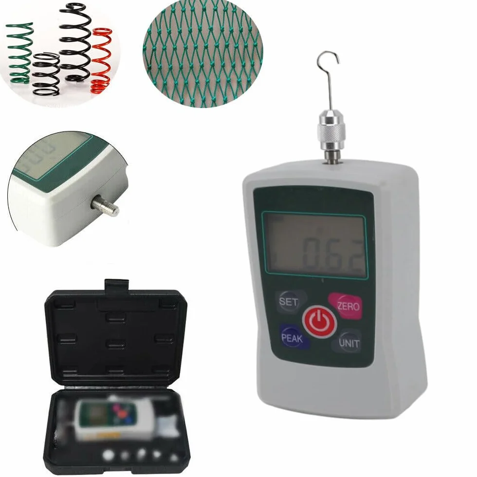 Medidor de fuerza digital Probador de empuje y tracción 2N-20N, medidores de presión y tracción de tensión de alta precisión, mini medidor de fuerza de gatillo multifuncional, medidor de