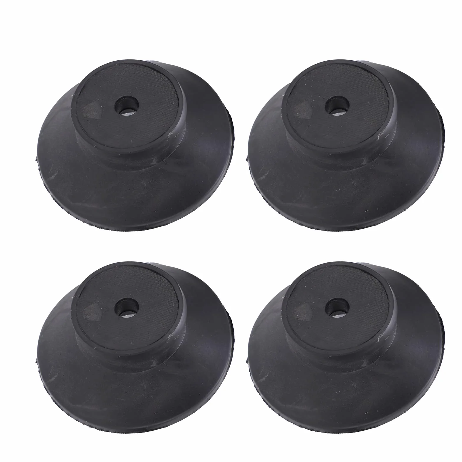 Cushion de goma de absorción de choque, almohadillas de amortiguación de vibración de 4 PC con base de rosca M6 para aceite sin compresor de aire, bomba de vacío, equipo CNC