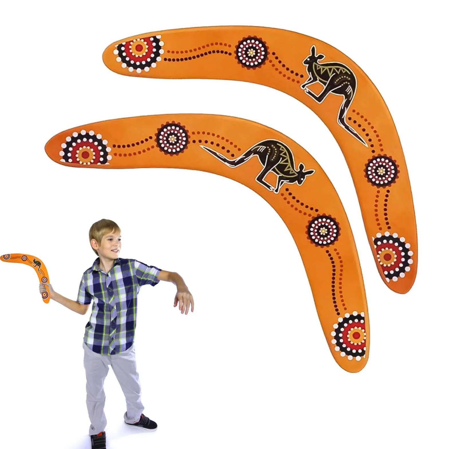 Boomerang Niños Madera Deportes al Aire Libre Bumerang de Madera Forma V Lanzar Juego
