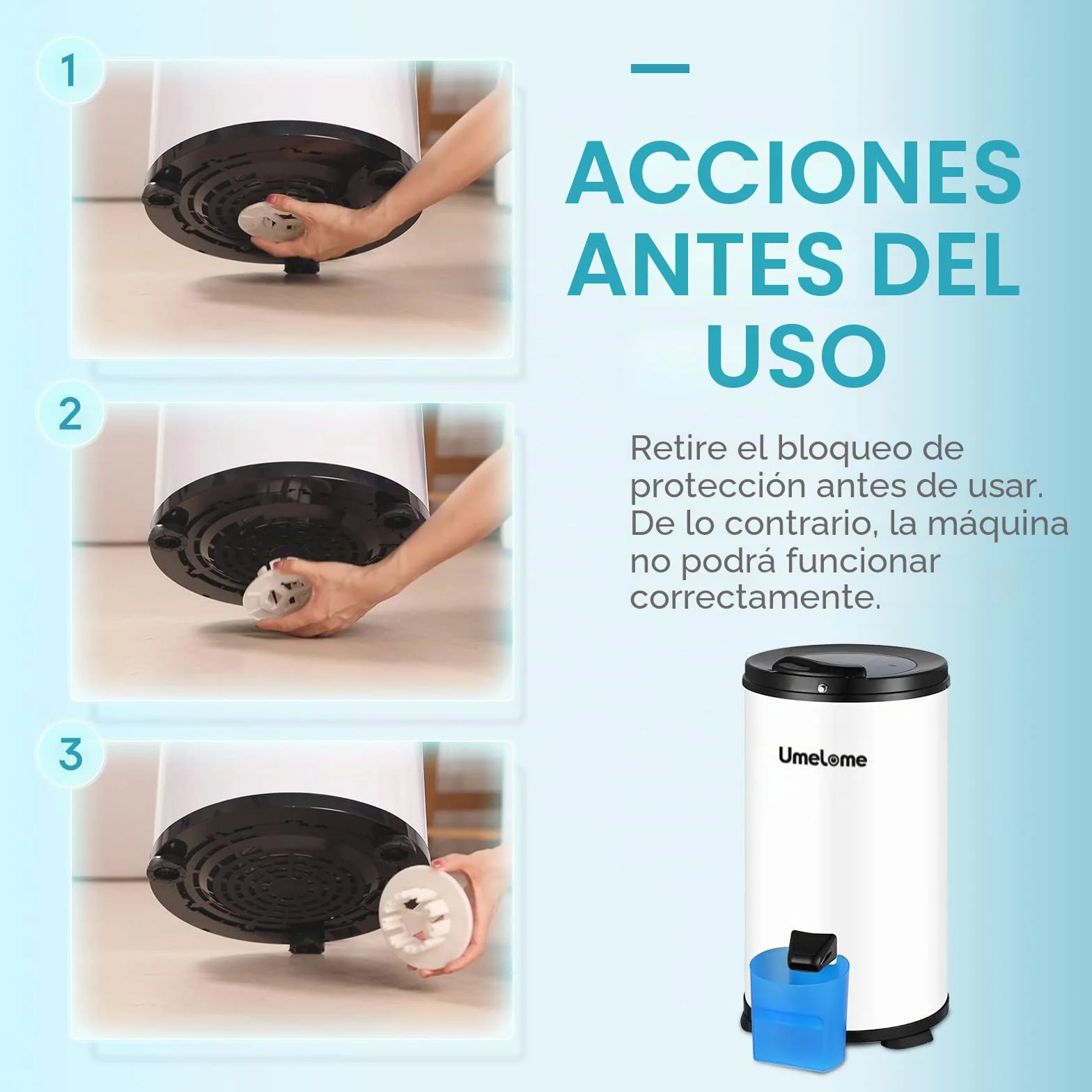 Secador de centrifugado 6 kg 2800 rpm Blanco Clase A+++