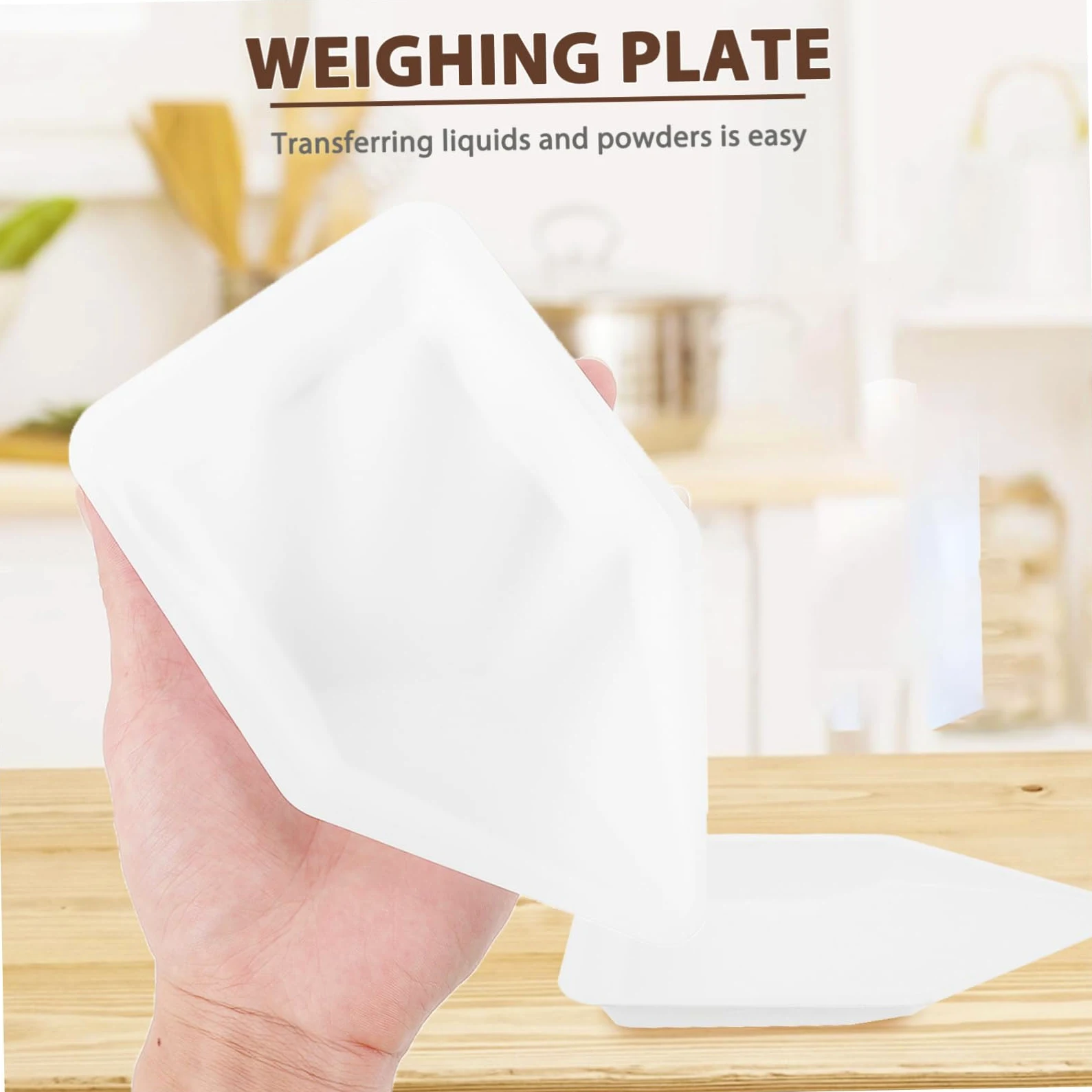Plato Pesaje Laboratorio 100 Piezas De Pesaje Bio Suplementos Superficie Botes De Pesaje De Mini De Pesaje De Pesaje Plato De Pesaje Antiestático El Plastico