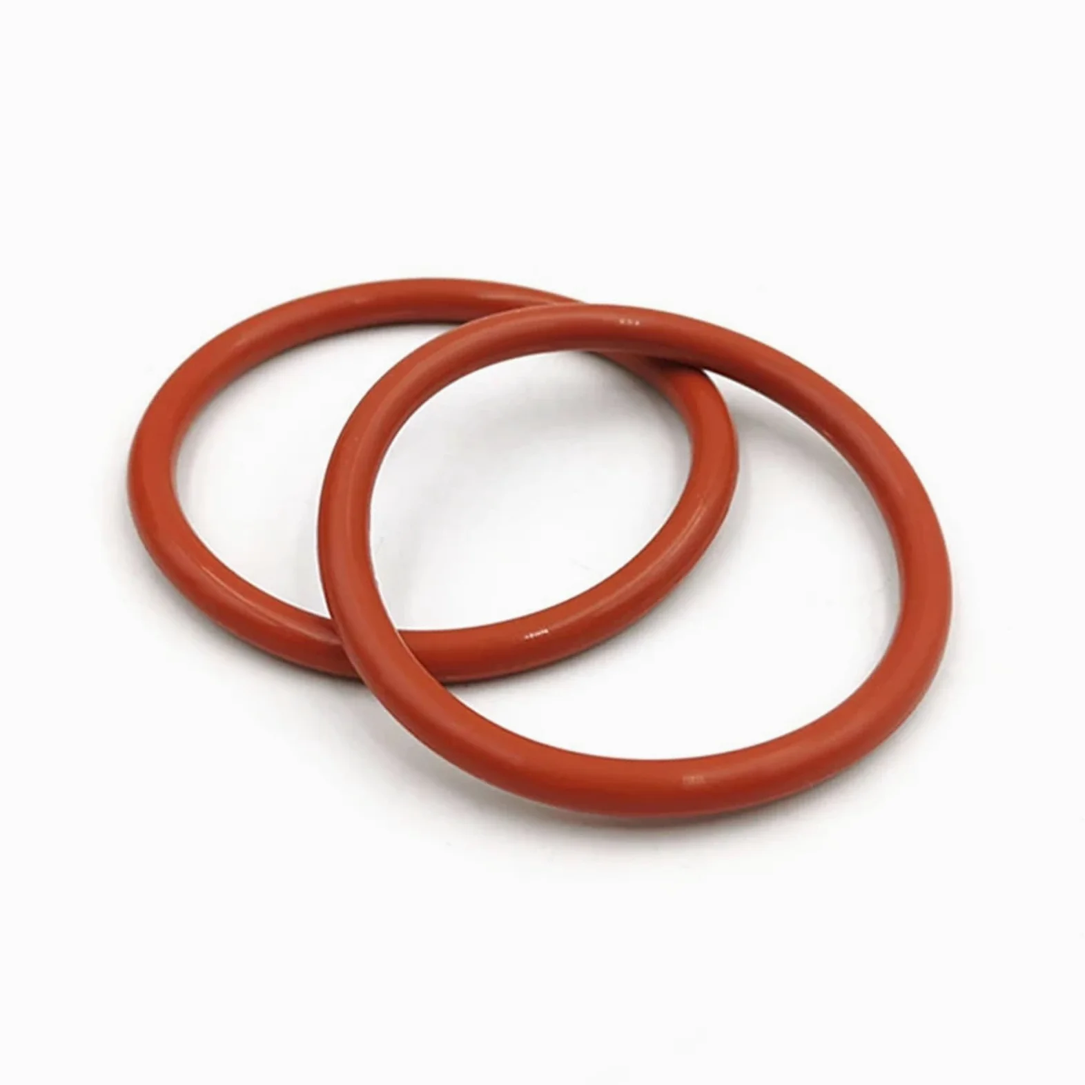 50/10 juntas tóricas de silicona roja, diámetro exterior de 8 mm a 70 mm (grosor de 2,4 mm, 3 mm y 3,5 mm), resistentes al agua y al aceite.(OD 11MM(50PCS)_2.4MM)